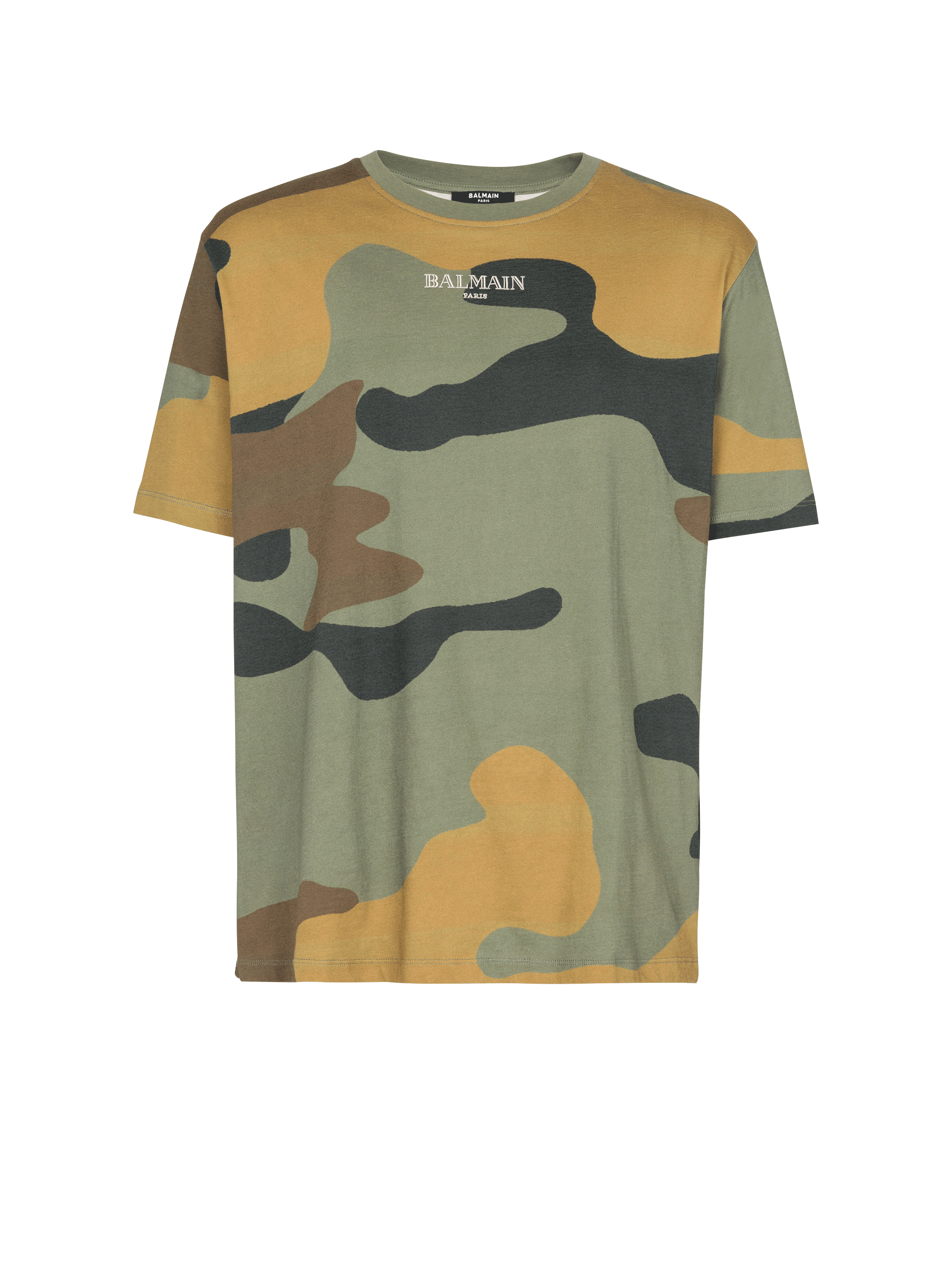 Camiseta con estampado de camuflaje Balmain Vintage