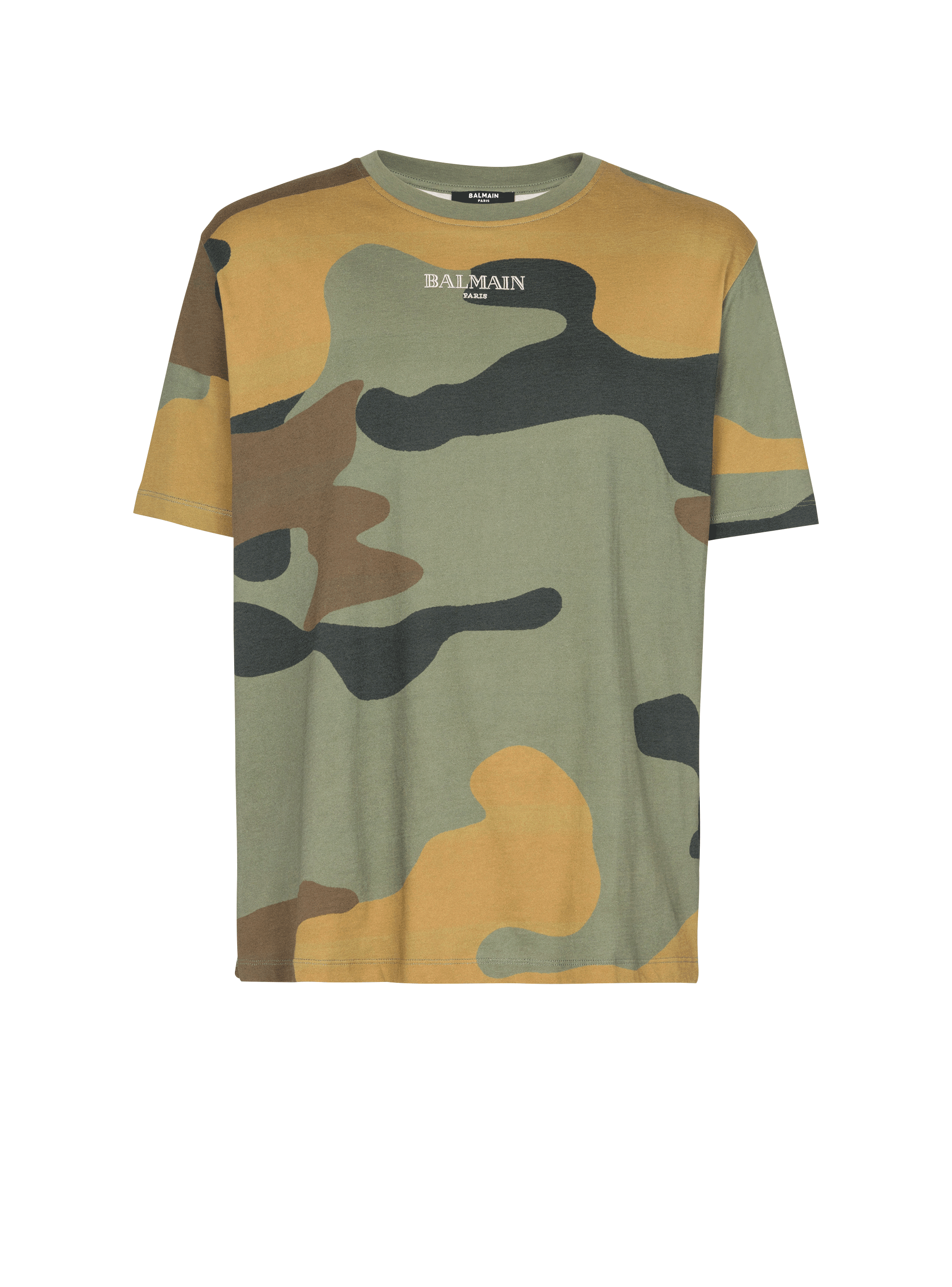 T-shirt imprimé Camouflage Balmain Vintage