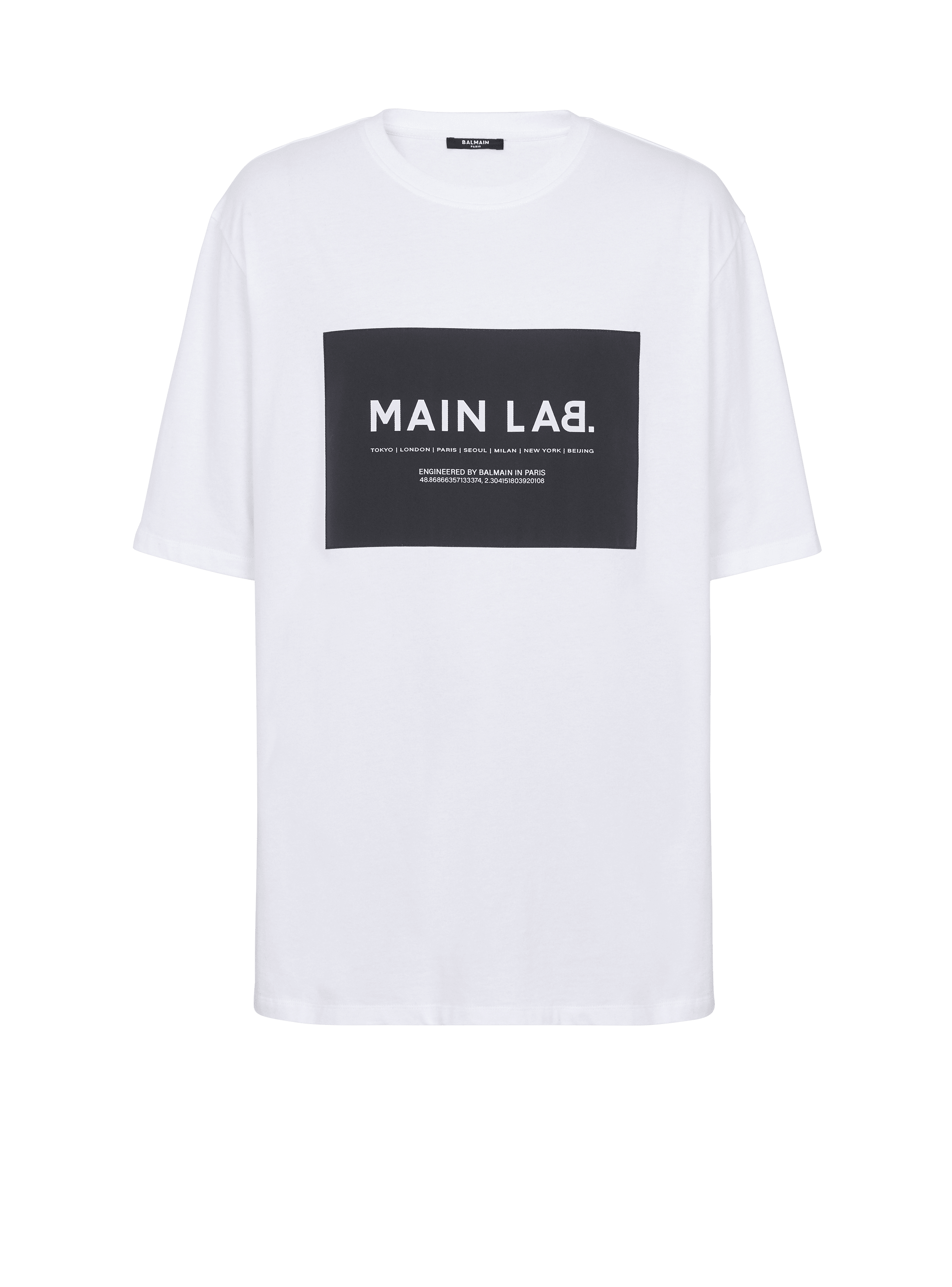 T-shirt Main Lab etichetta