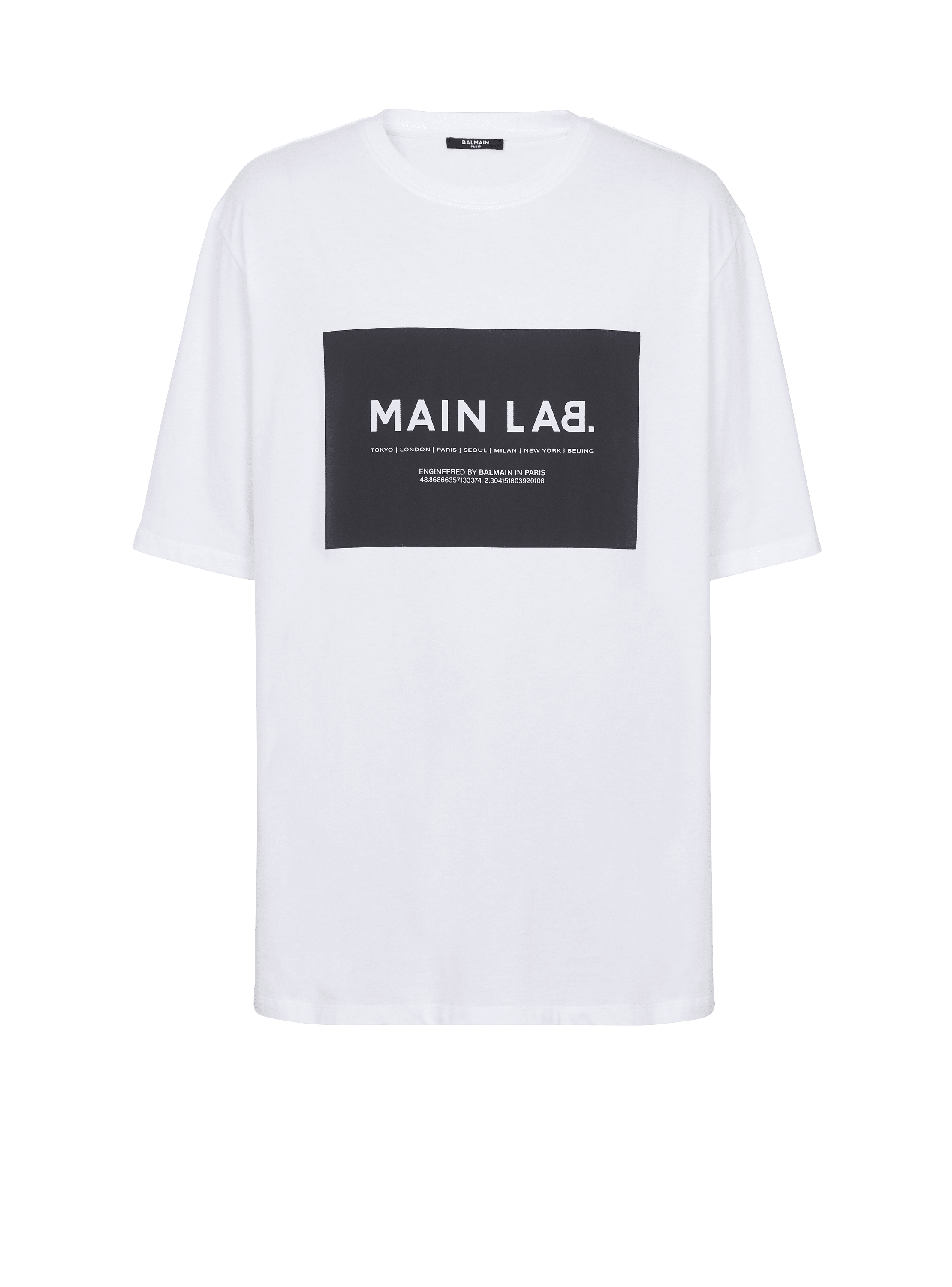 T-shirt Main Lab Étiquette