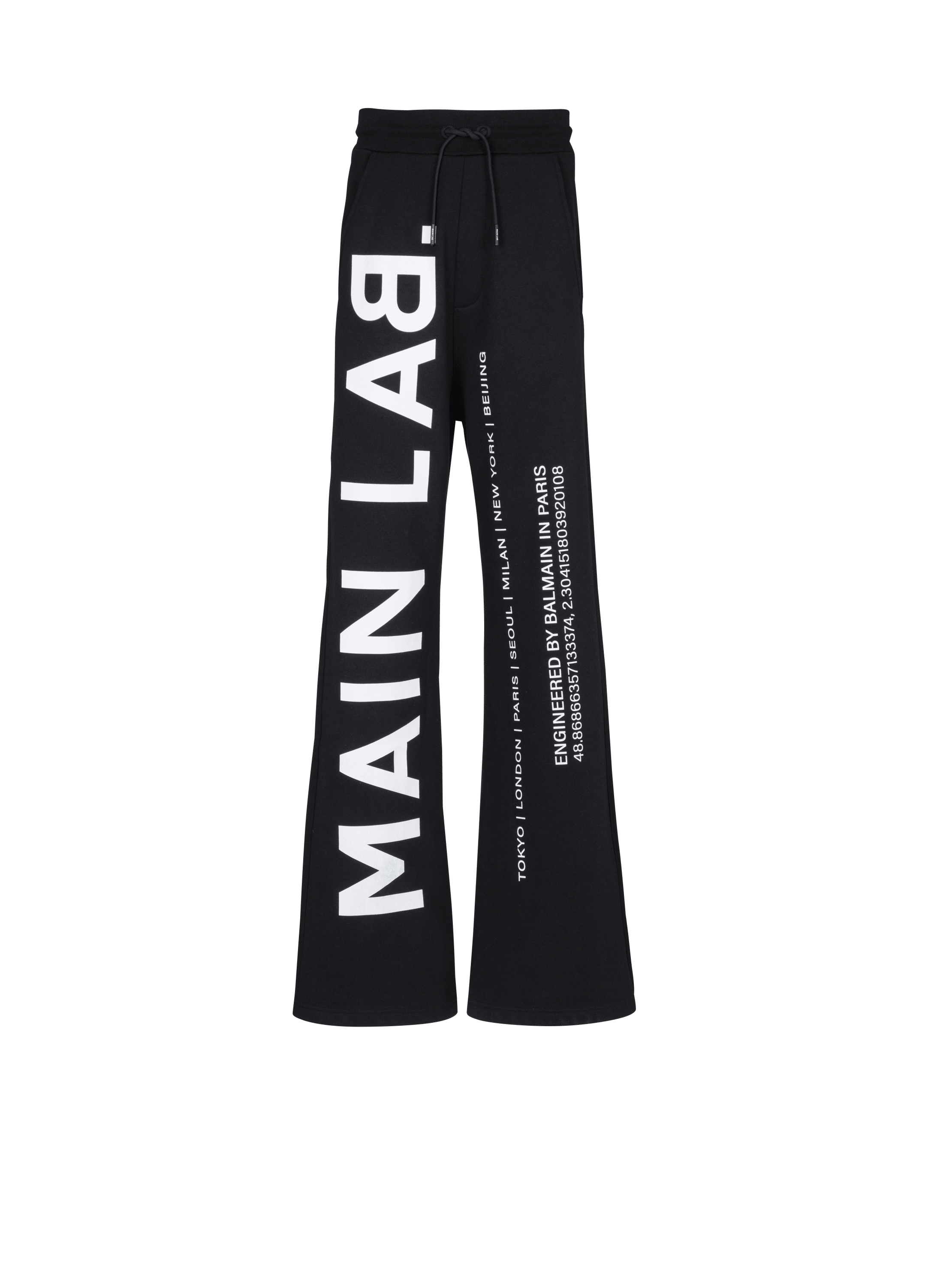 Jogging de luxe pour homme - Pantalon de sport Balmain noir