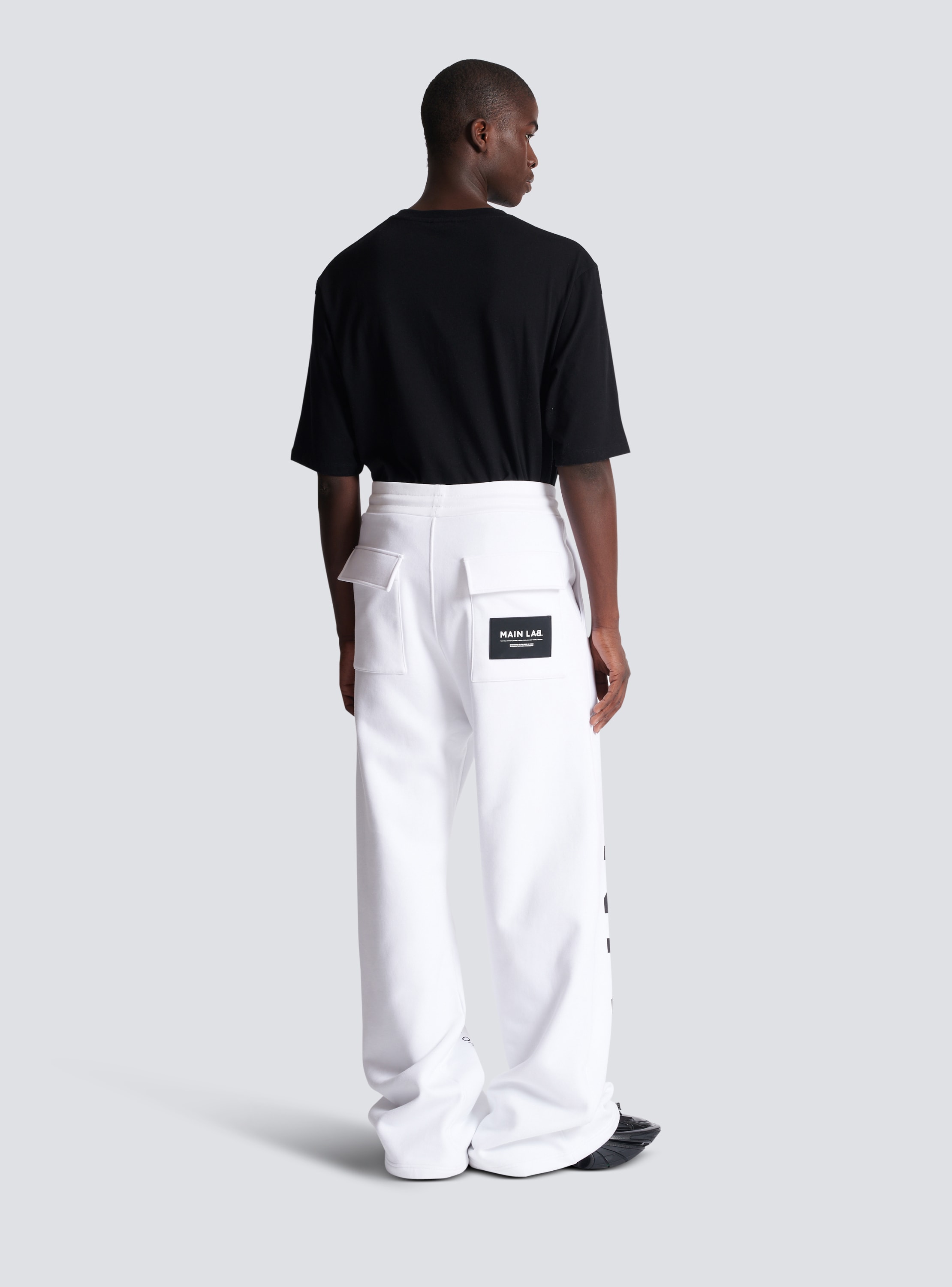 Madame White Elasticated Cotton Joggers, Buy COLOR White Jogger Online for