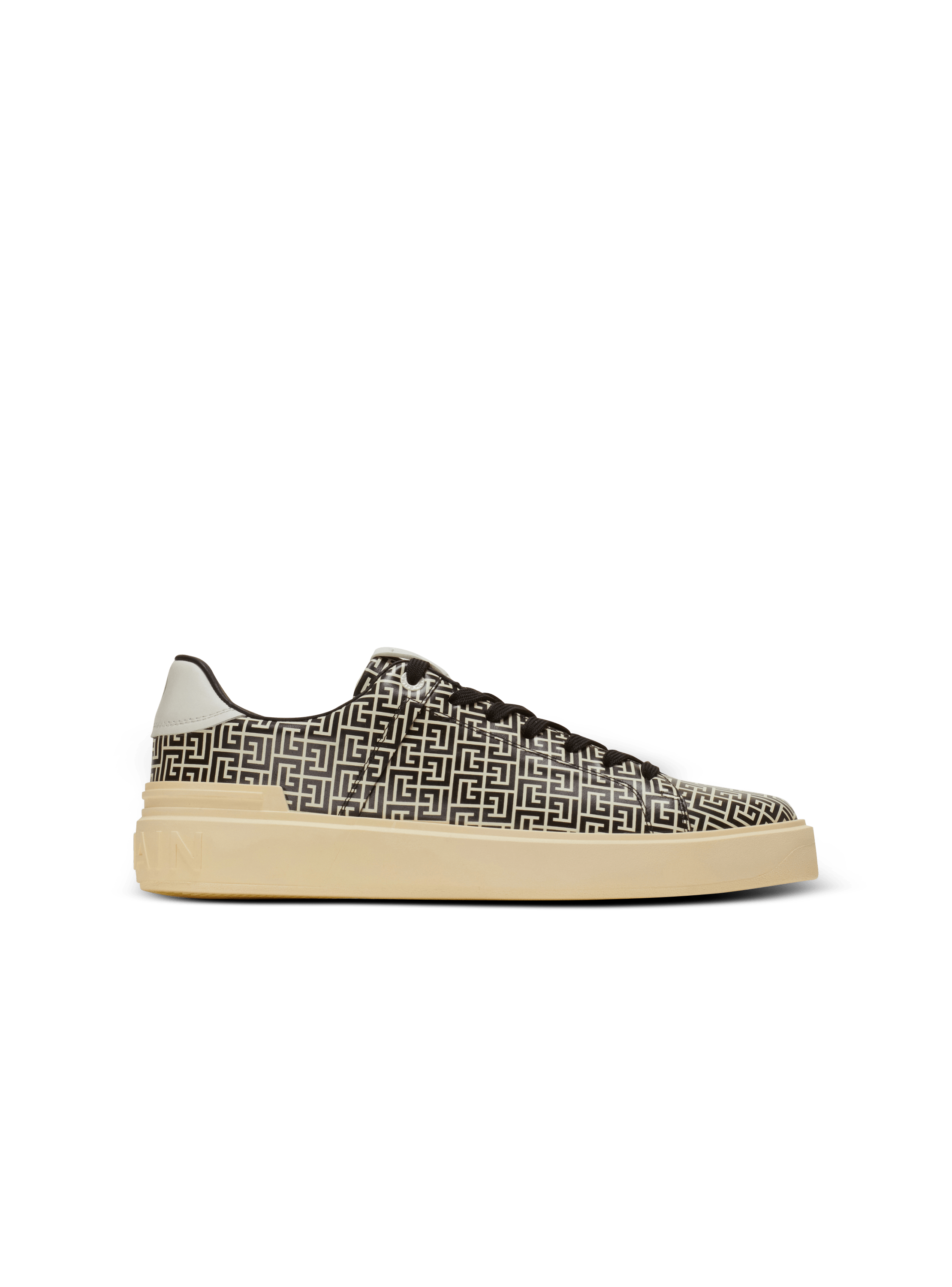 Sneakers B-Court Flip in pelle di vitello monogramma PB labirinto