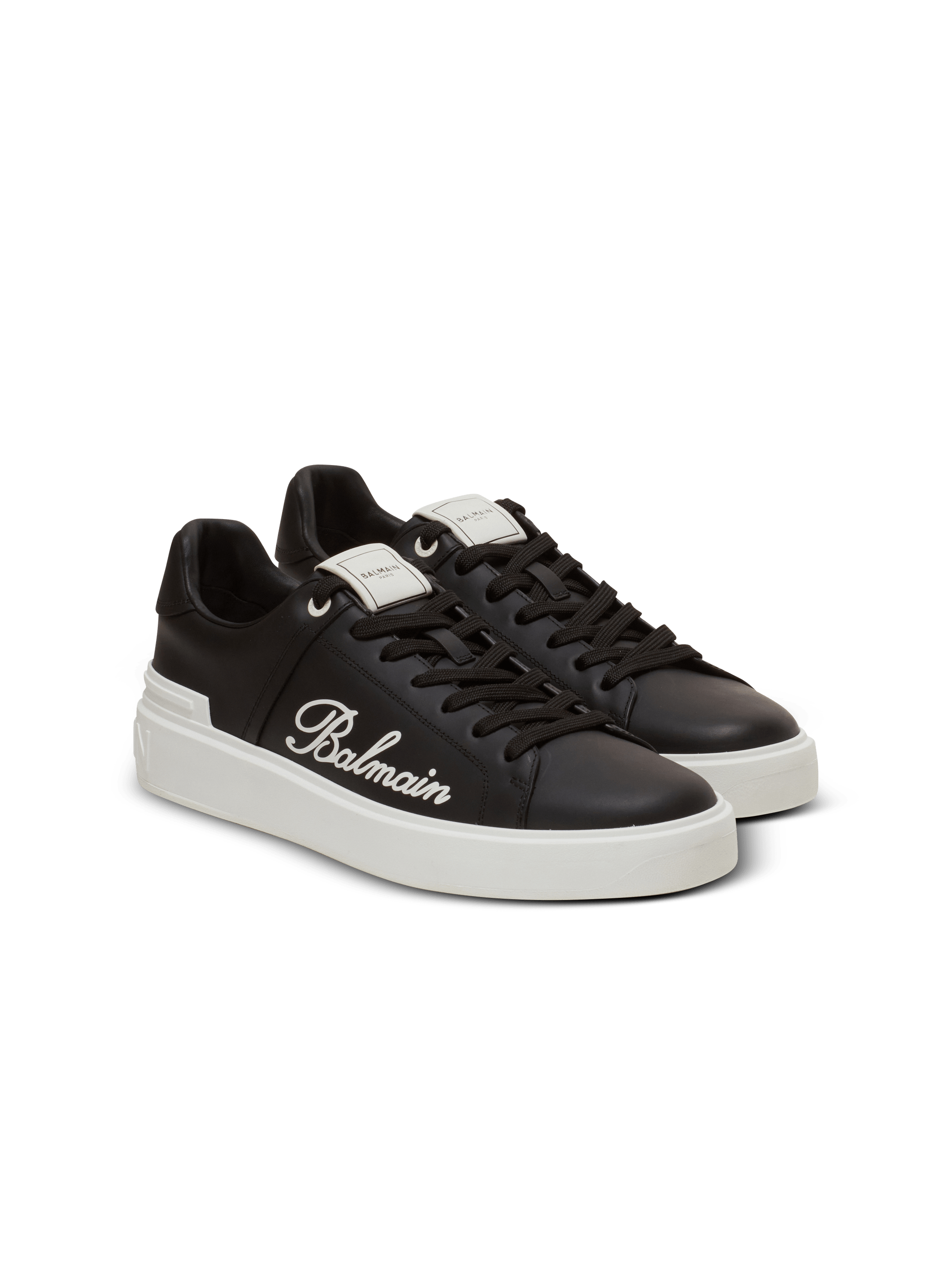 Sneakers B-Court aus Kalbsleder mit Balmain Signature