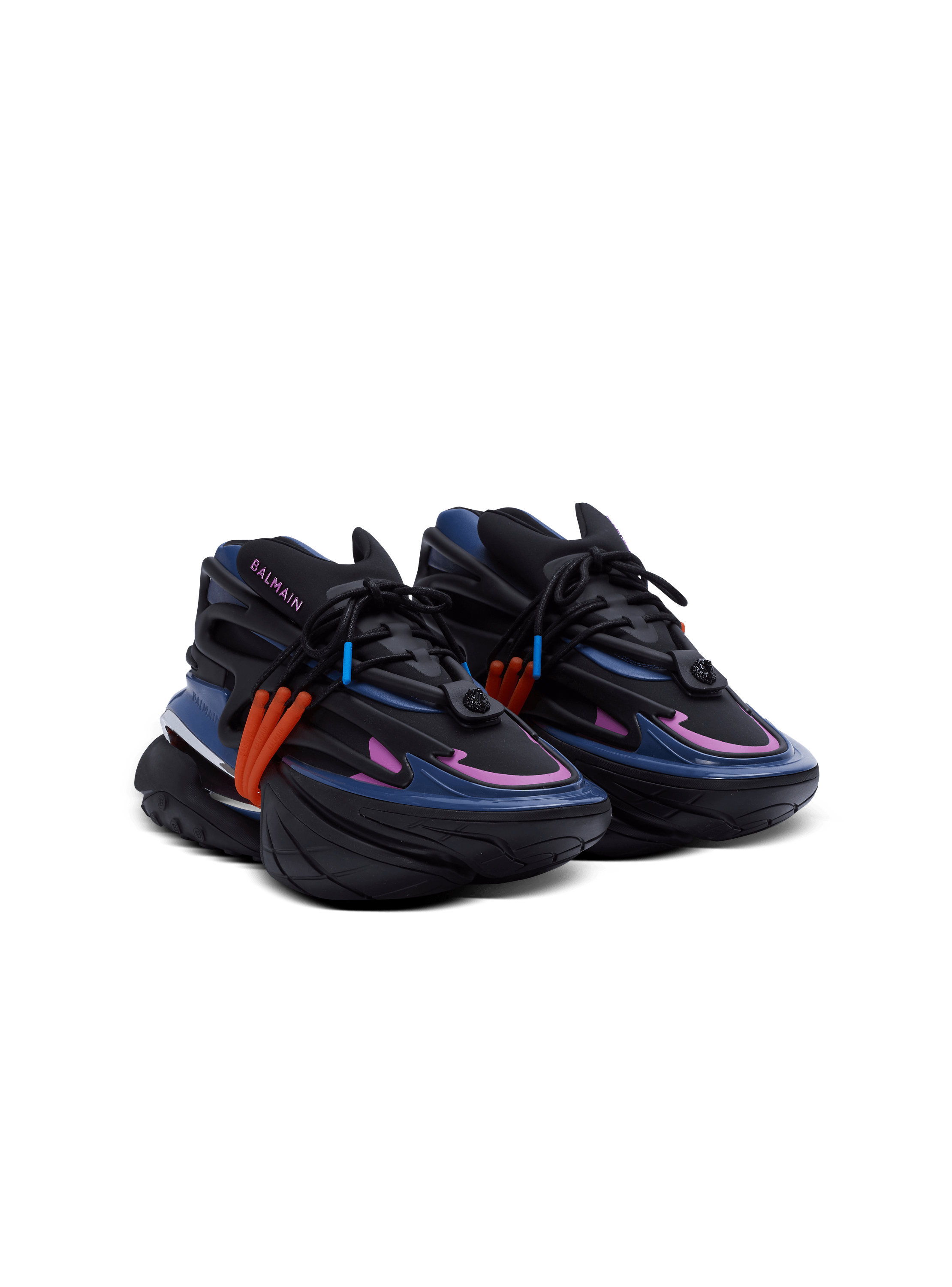 Low-Top-Sneakers Unicorn aus Neopren und Kalbsleder