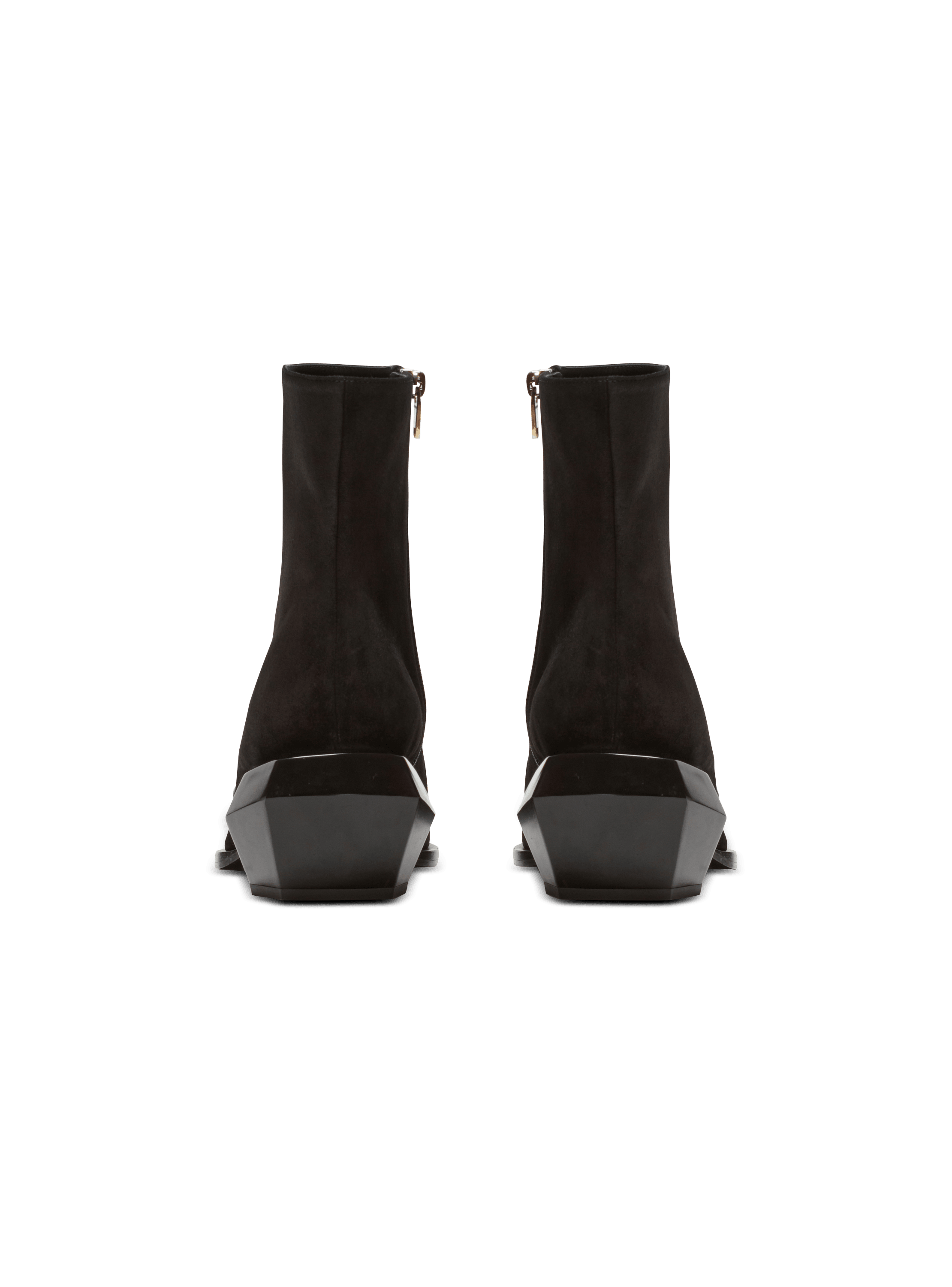 Billy suede ankle boots with diamond heel