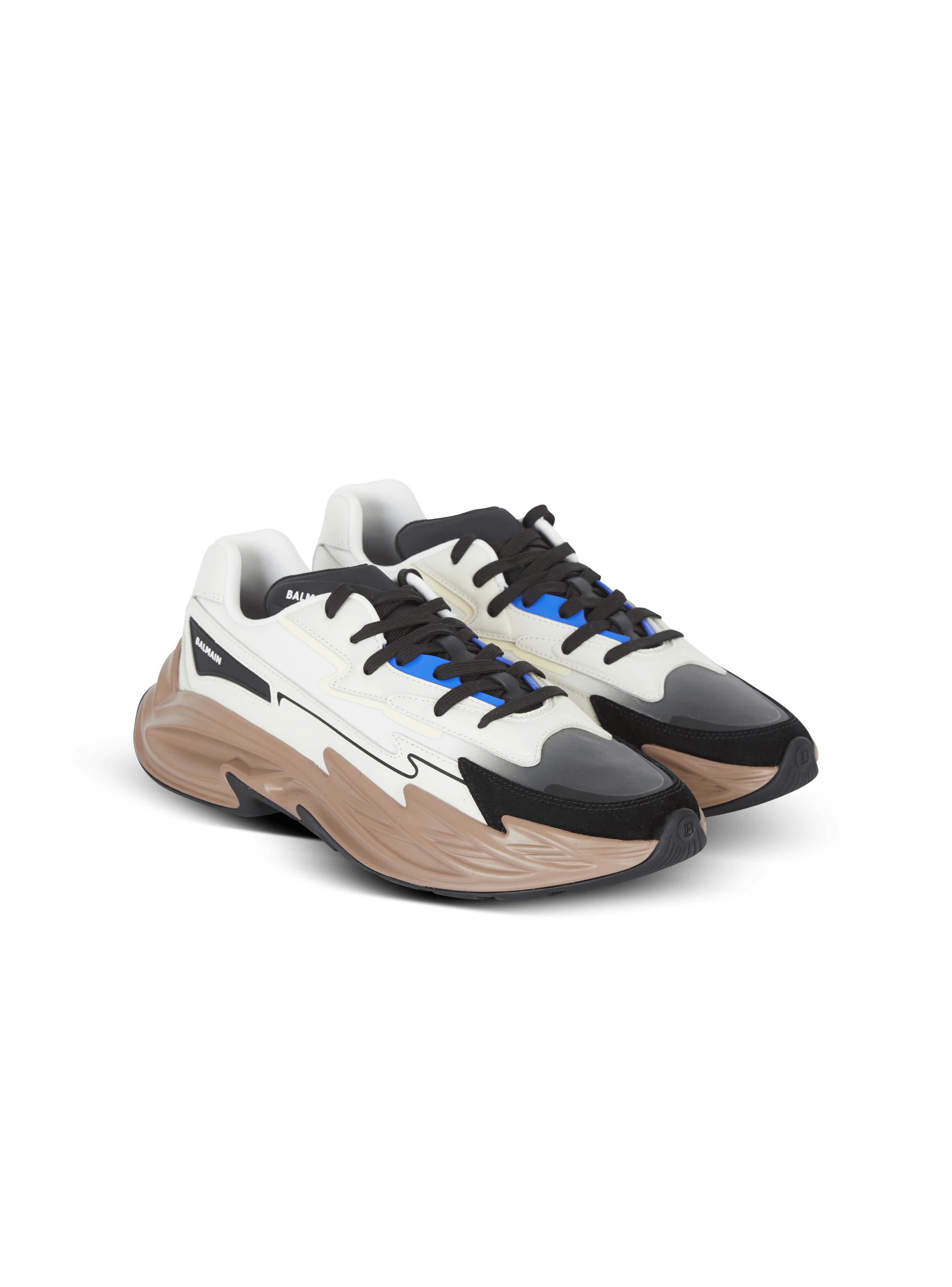 Run-Row leather sneakers - Men | BALMAIN