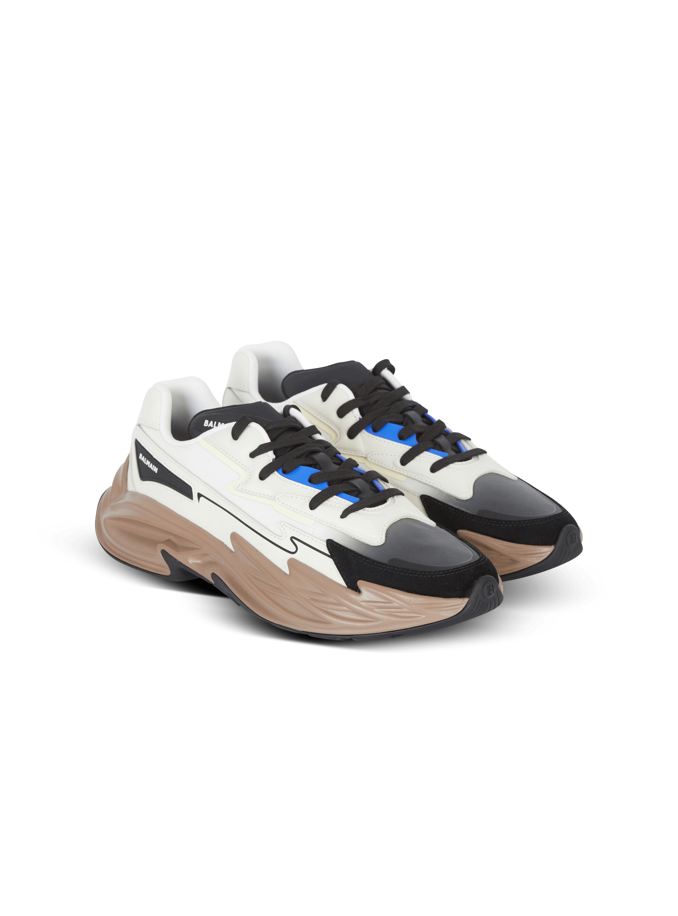 Run-Row leather trainers