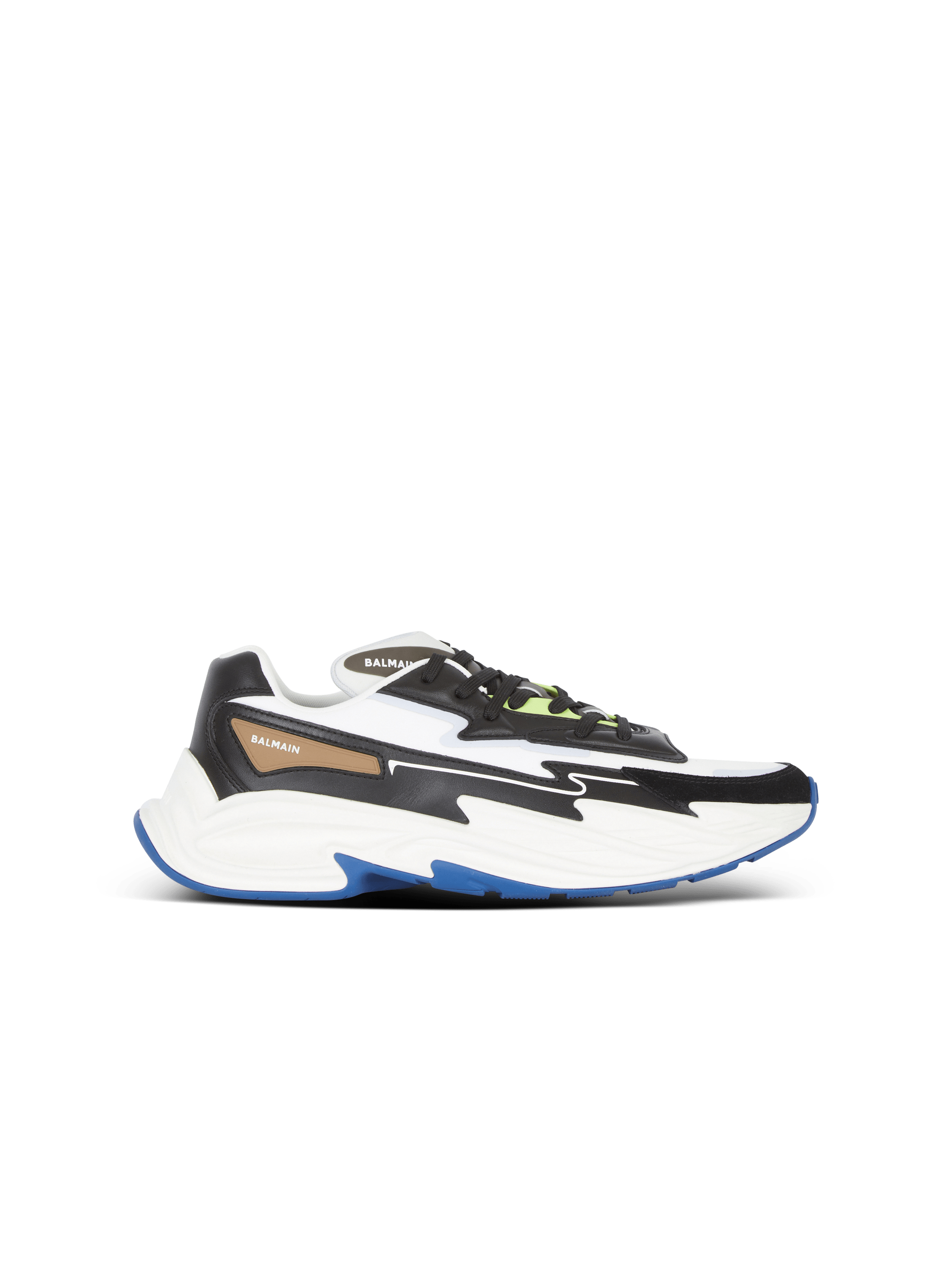 Run-Row leather trainers multicolor - Men | BALMAIN