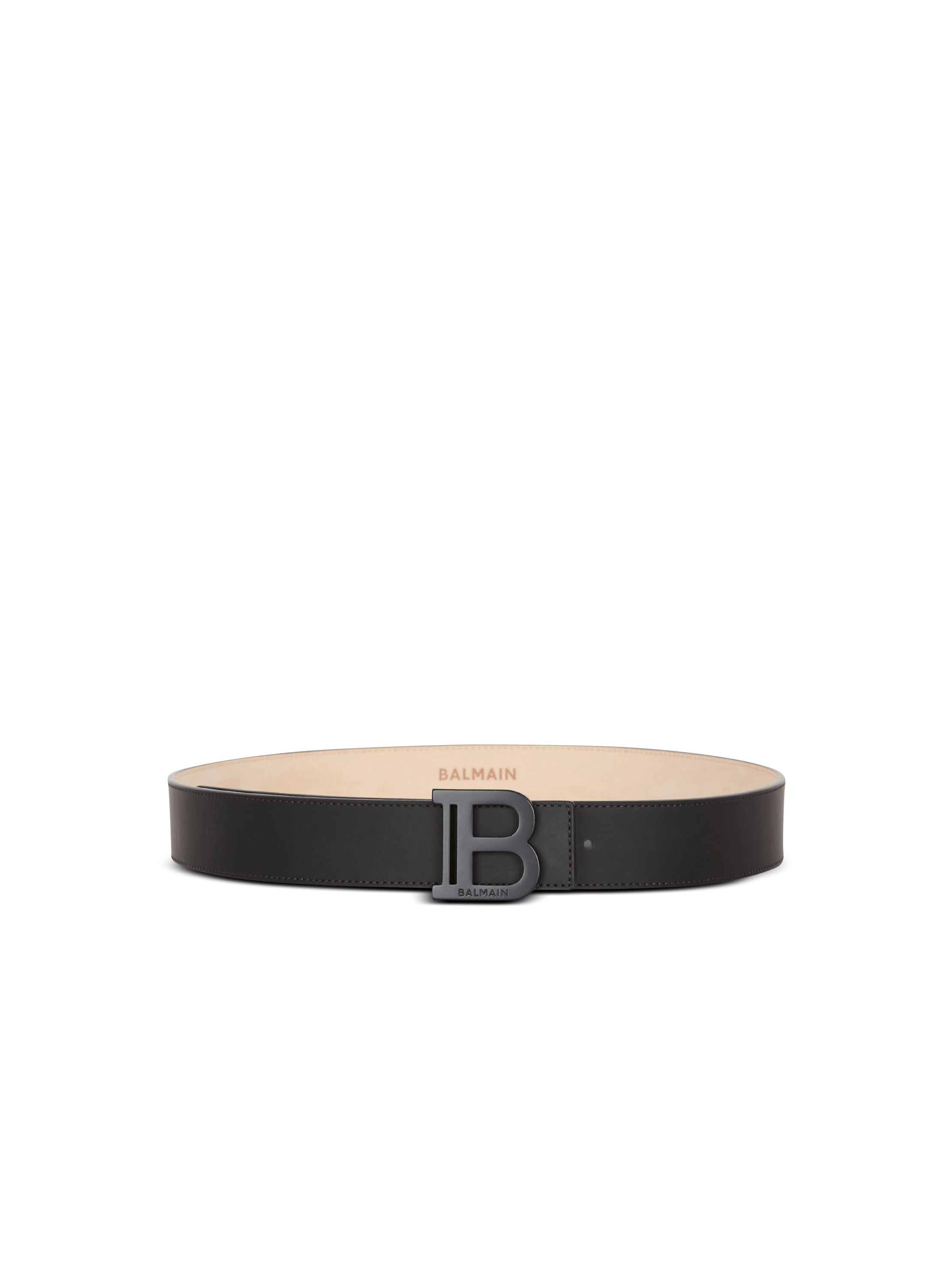 B-Belt rubber-effect leather belt