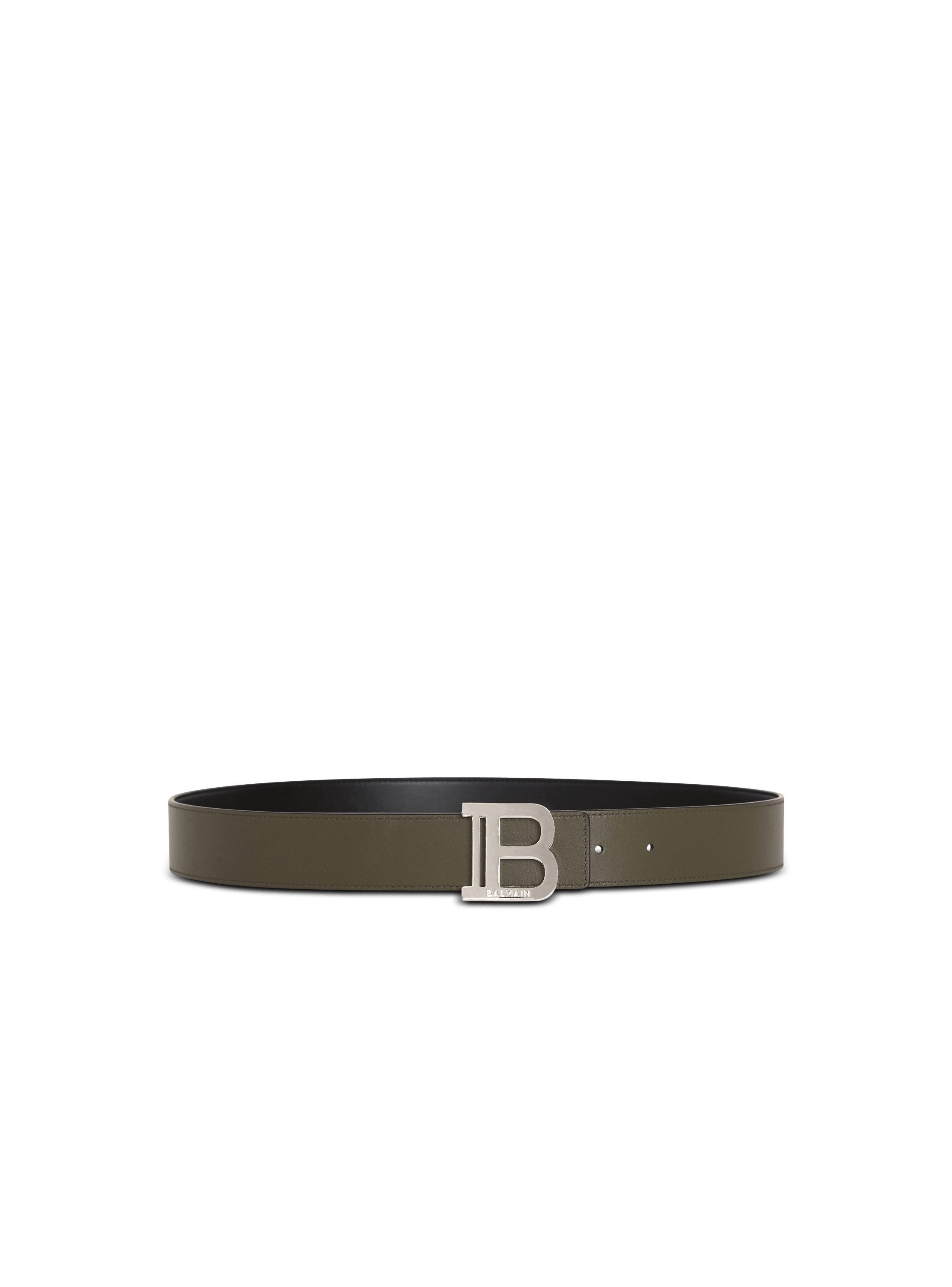 Reversible leather B-Belt - Men | BALMAIN