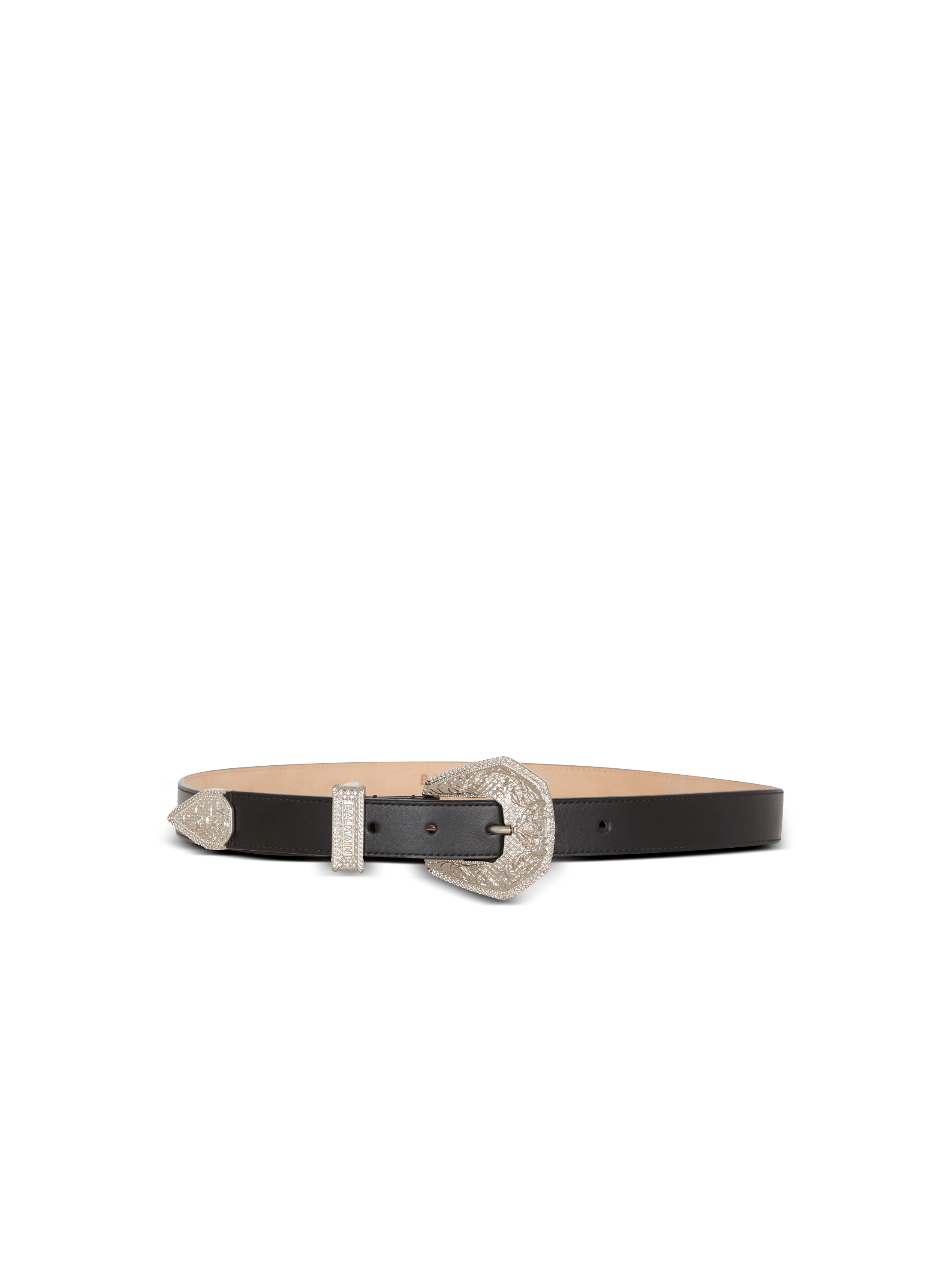 Ceinture western shop cuir noir