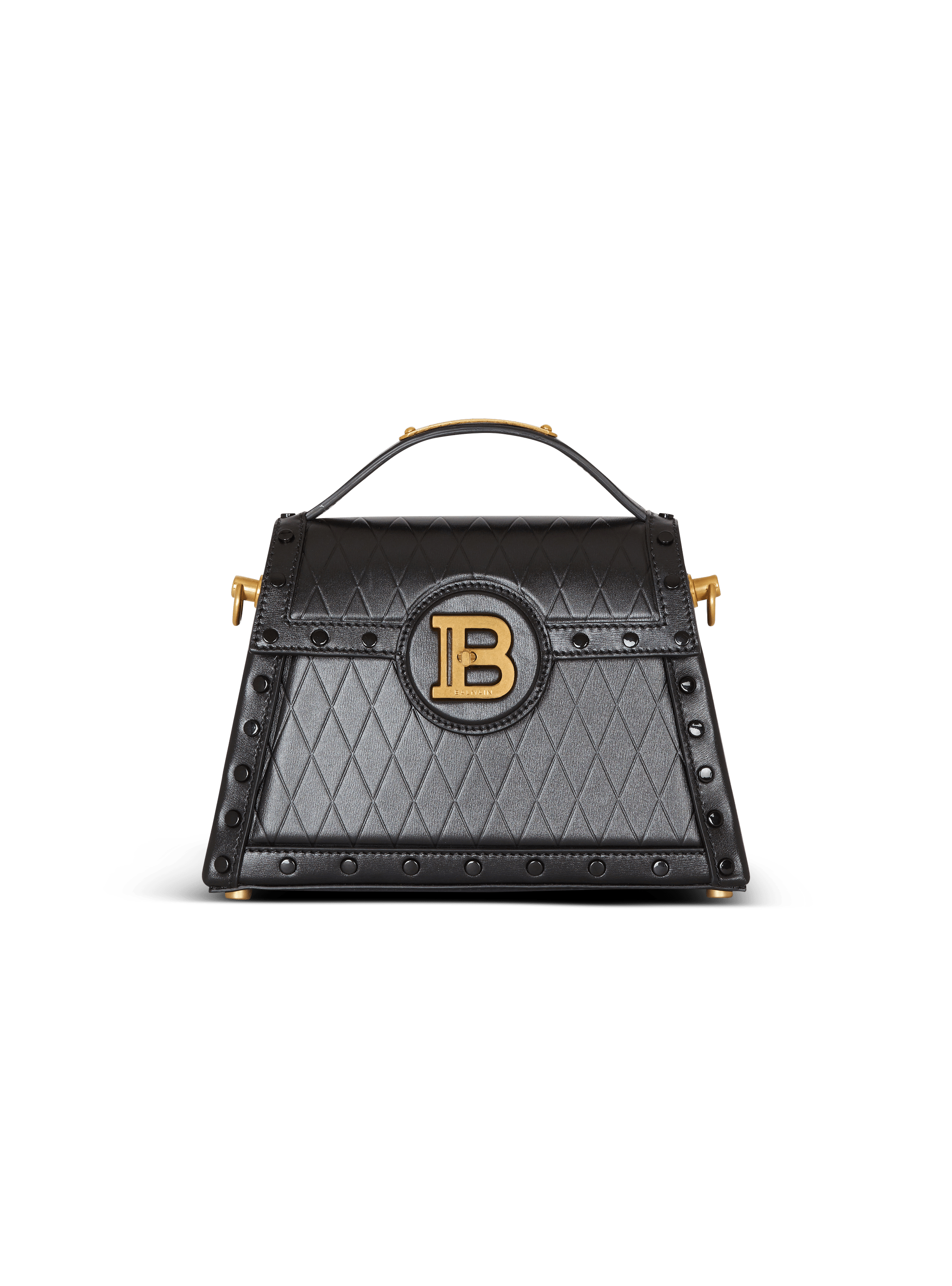 B-Buzz Dynasty bag in grid-embossed calfskin