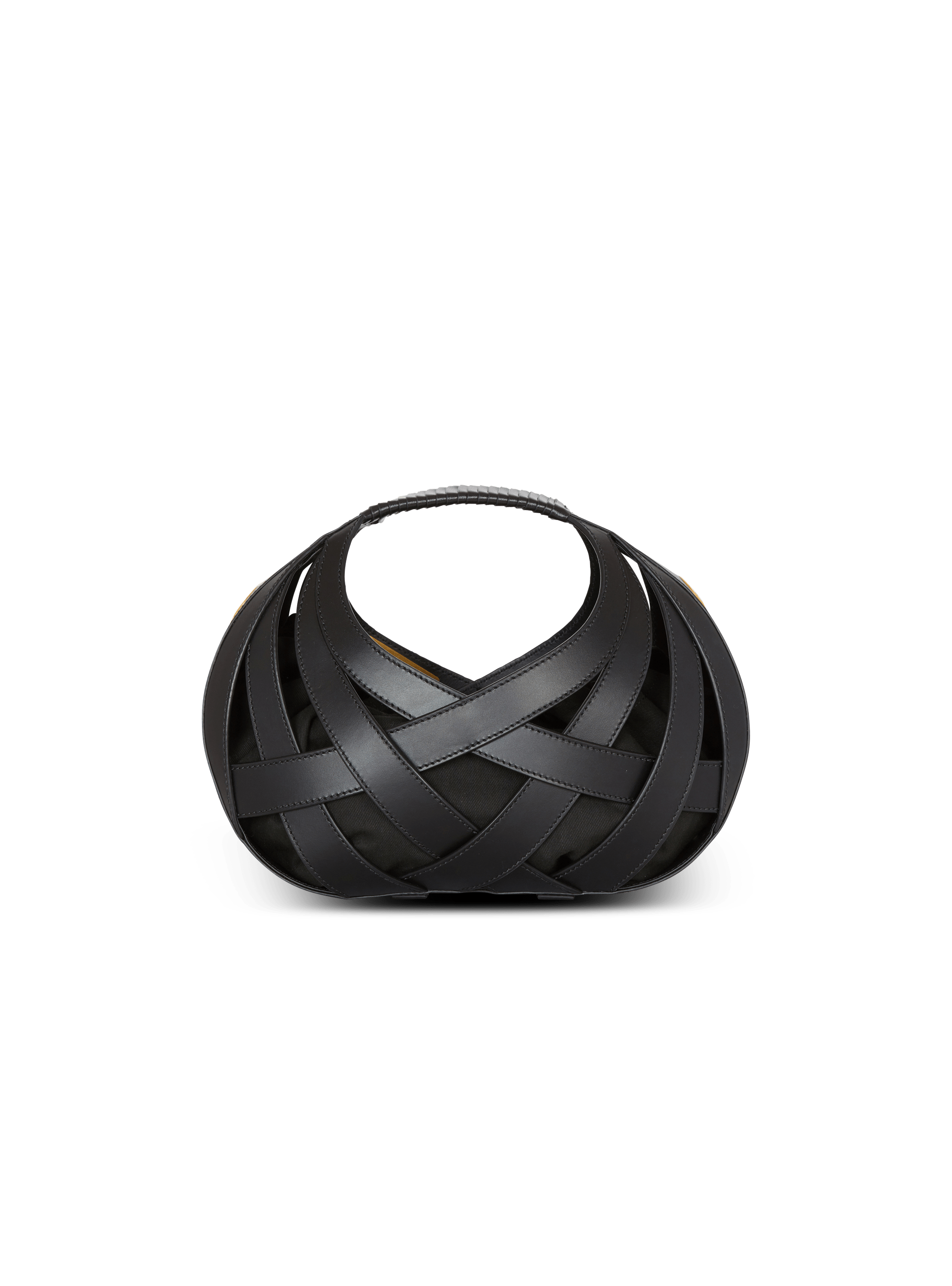 Sac Basket en cuir de veau ajoure Diamant