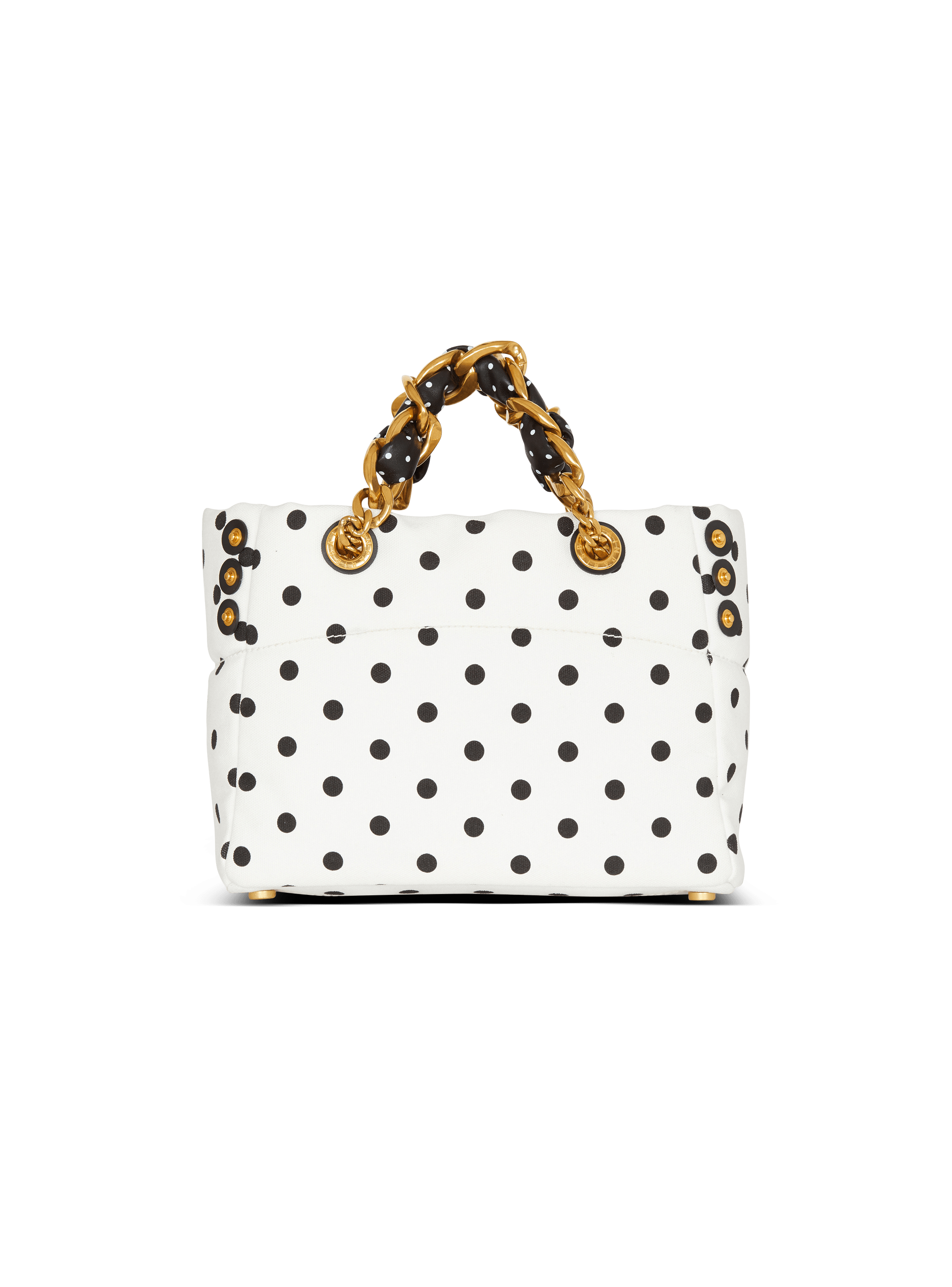 Small 1945 Soft tote bag in polka dot canvas