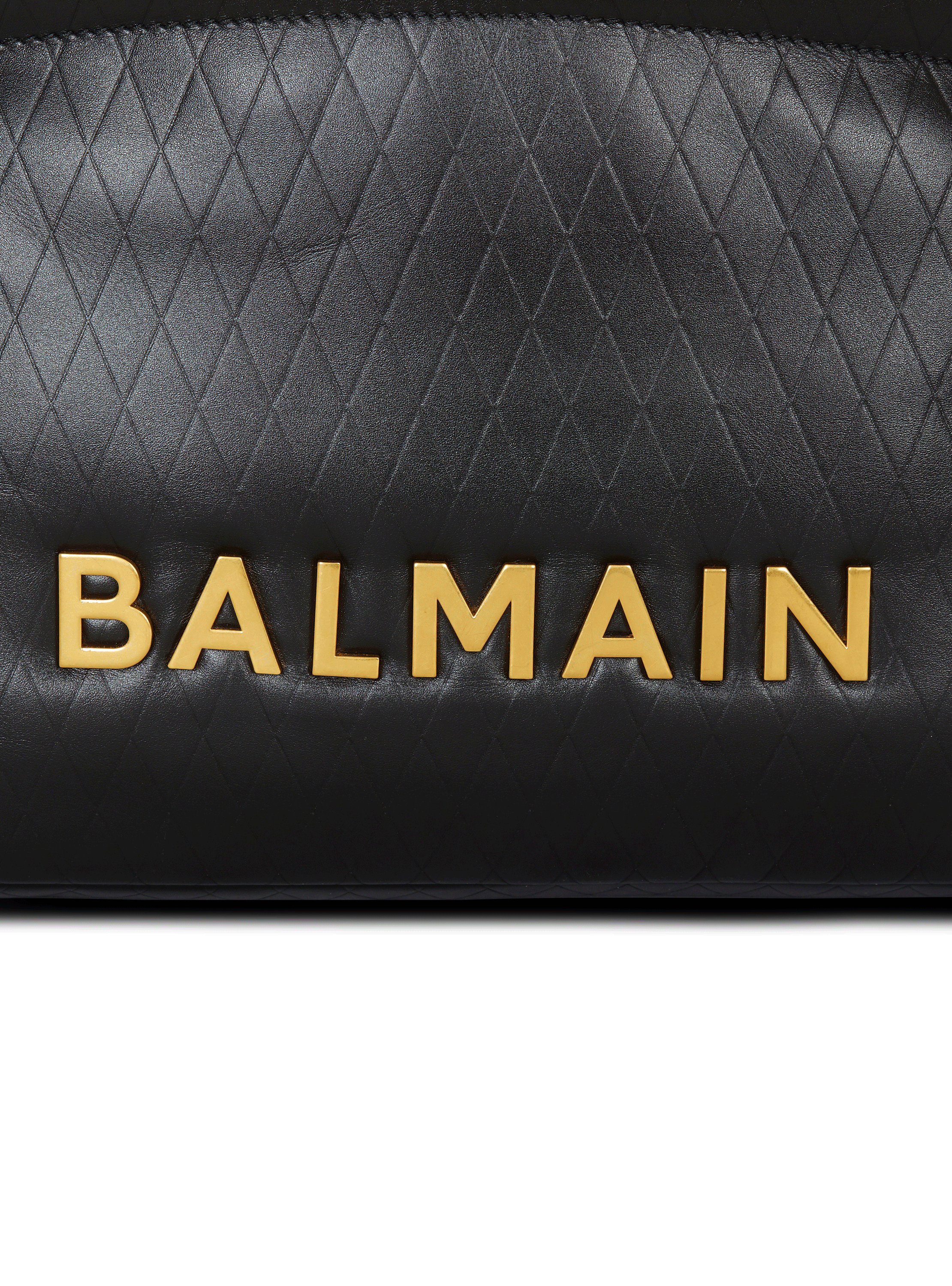 1945 Soft Tote bag in embossed calfskin black Women BALMAIN