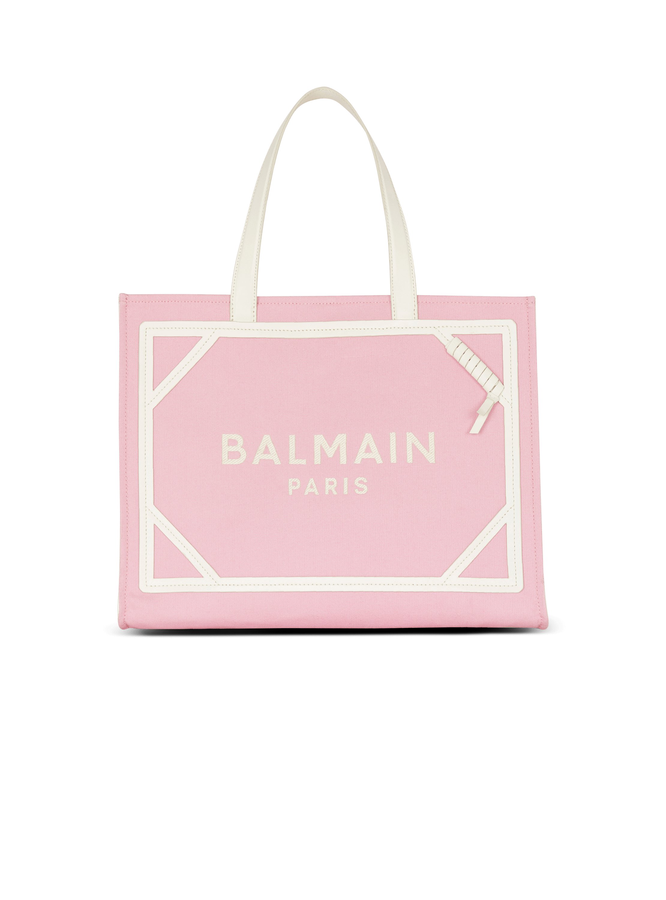 B-Army Medium canvas and leather tote bag