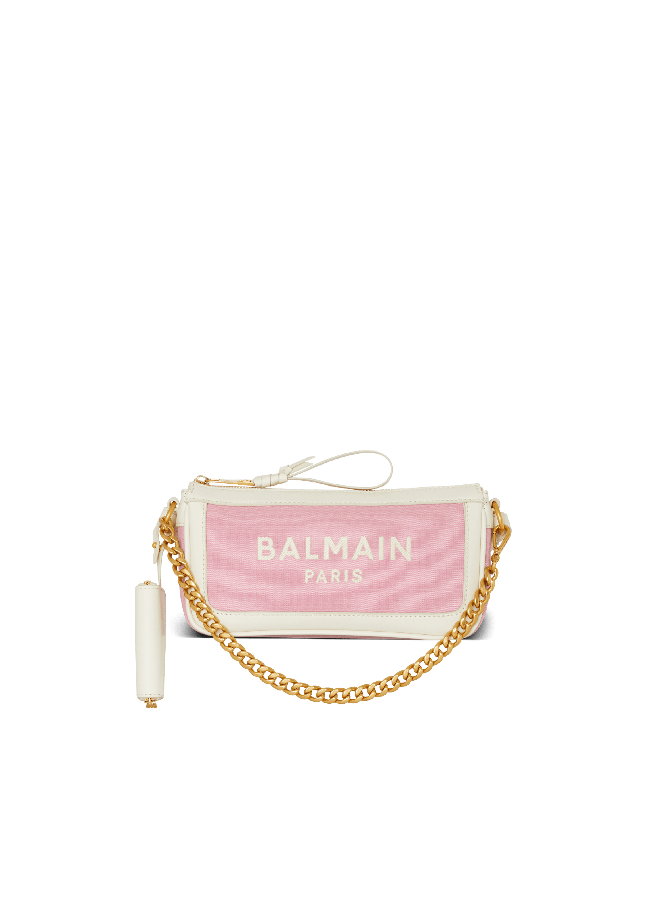 B-Army Chain Pouch in canvas and leather