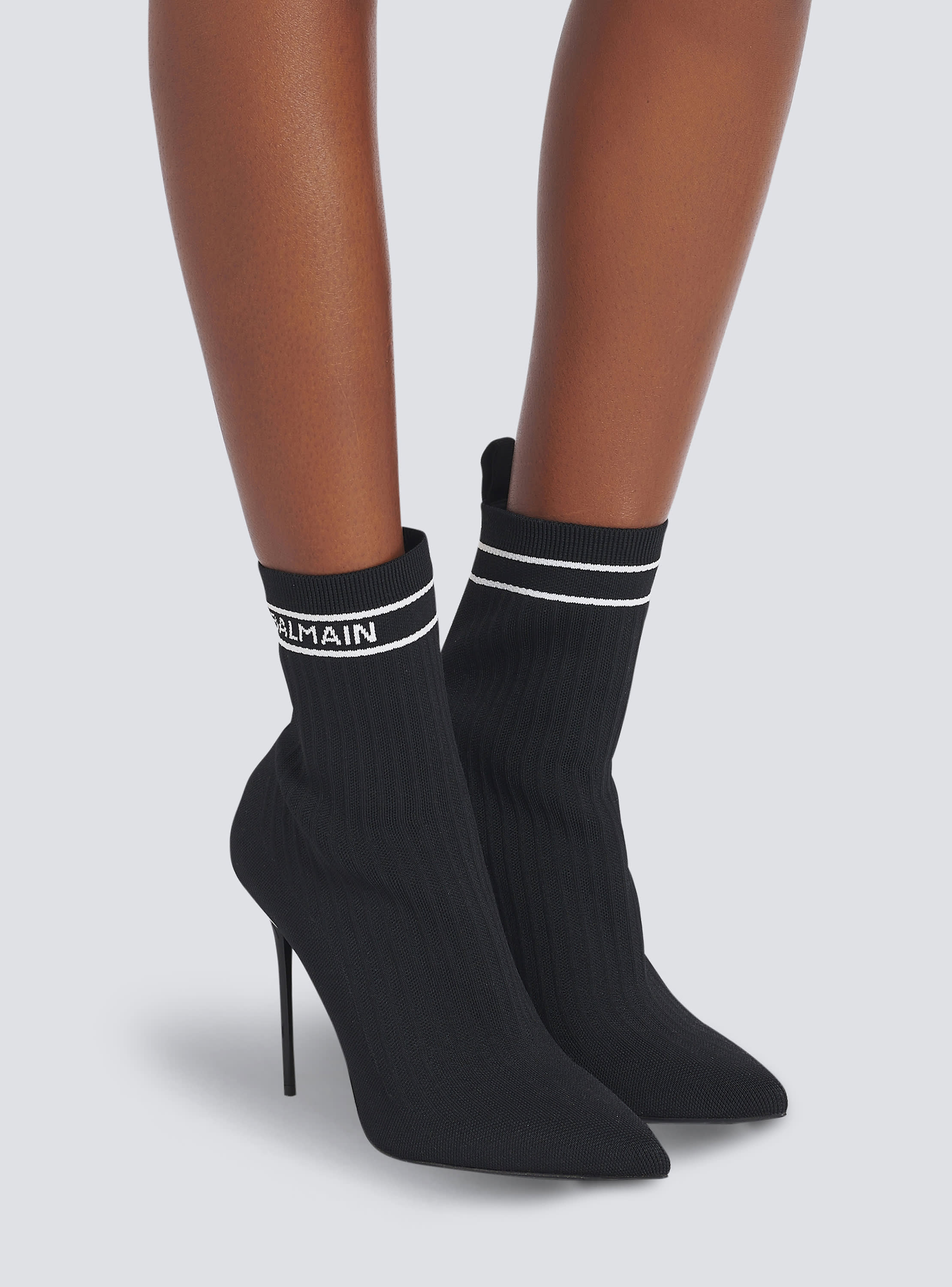 Skye knit ankle boots Women BALMAIN