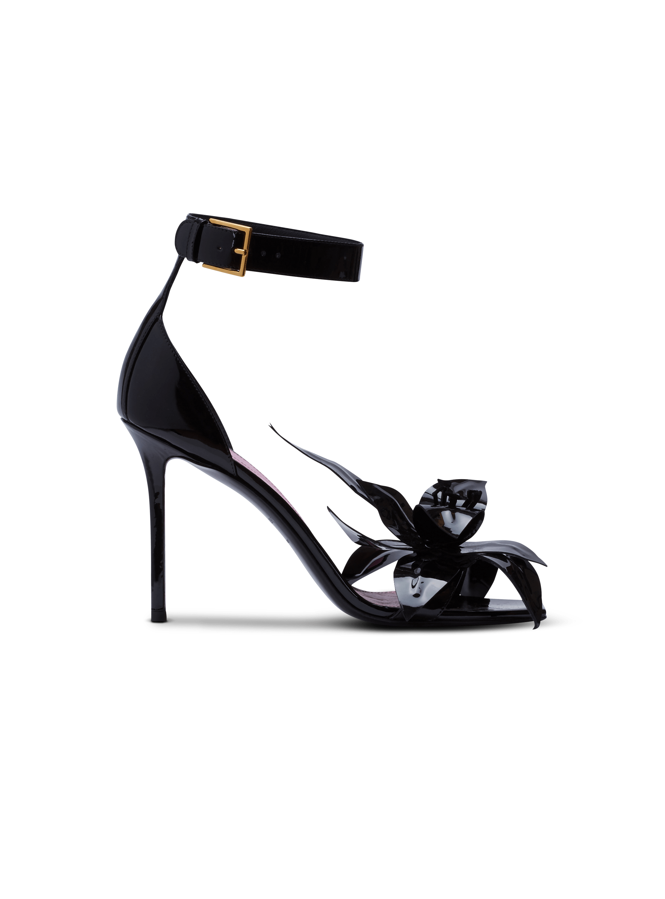 Pumps Ruby aus Lackleder mit Blume