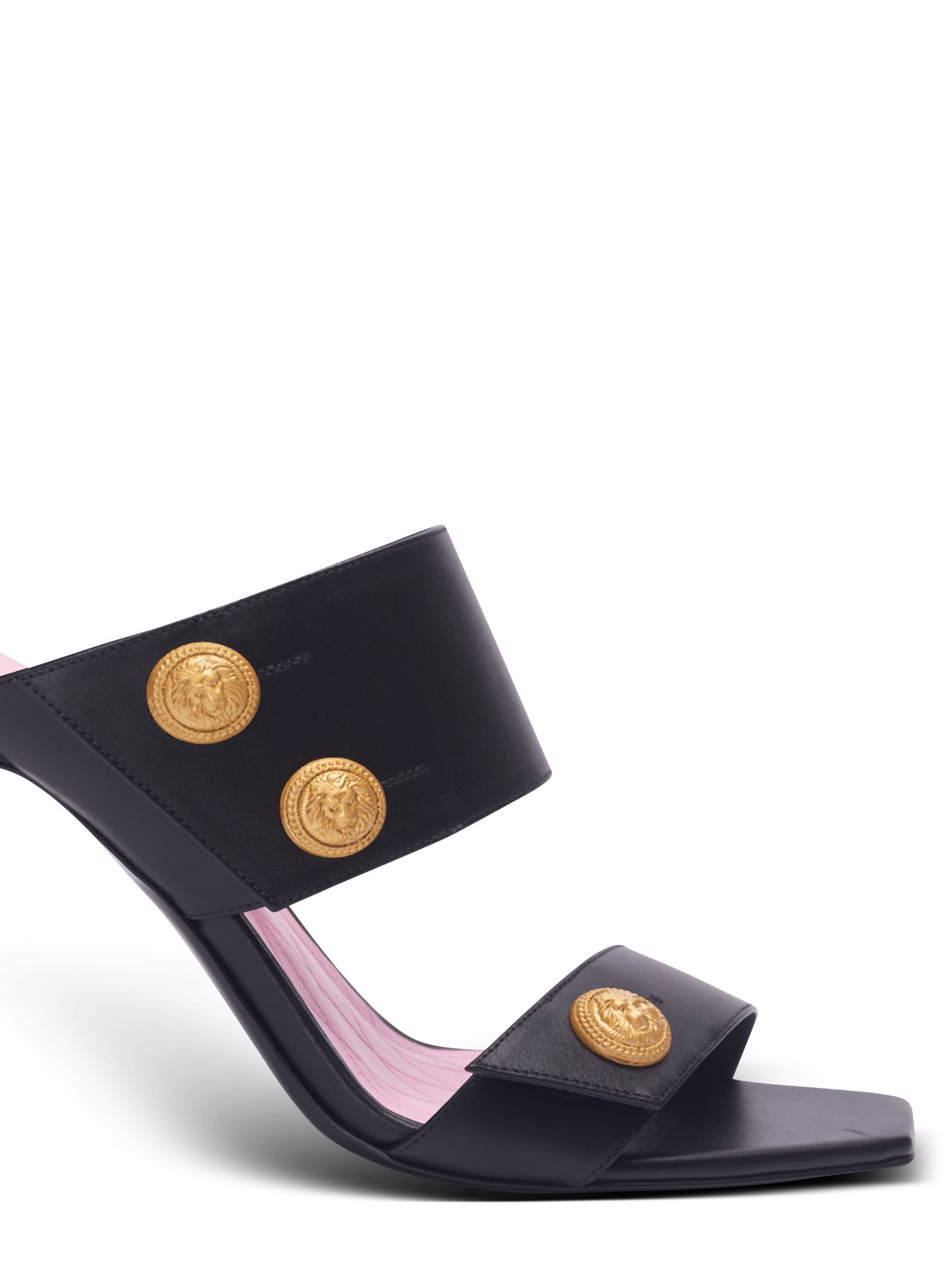 Heeled Eva mules in calfskin Women BALMAIN
