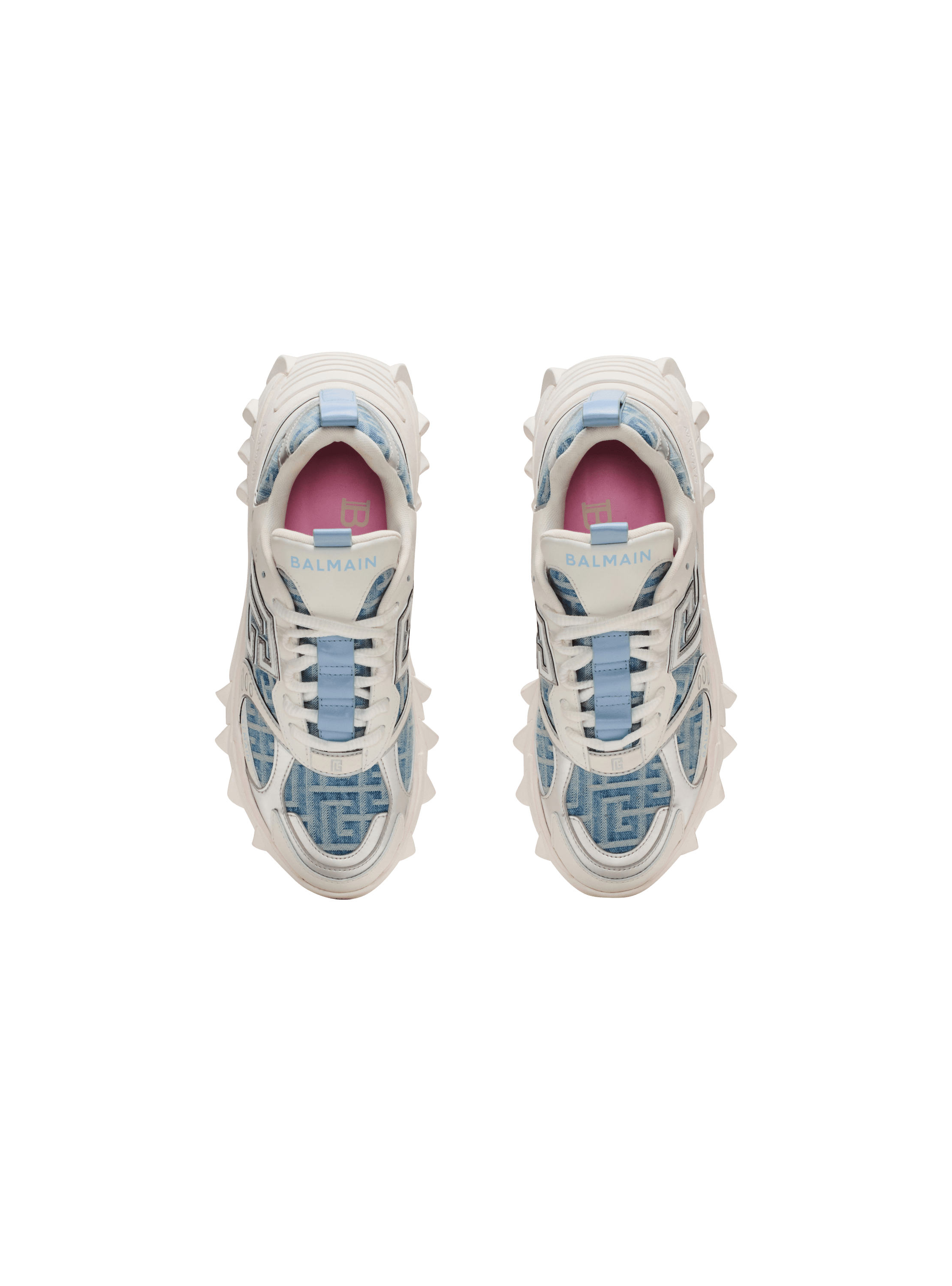 B-East sneakers in monogrammed PB Labyrinth denim navy B-East sneakers in monogrammed PB Labyrinth denim navy
