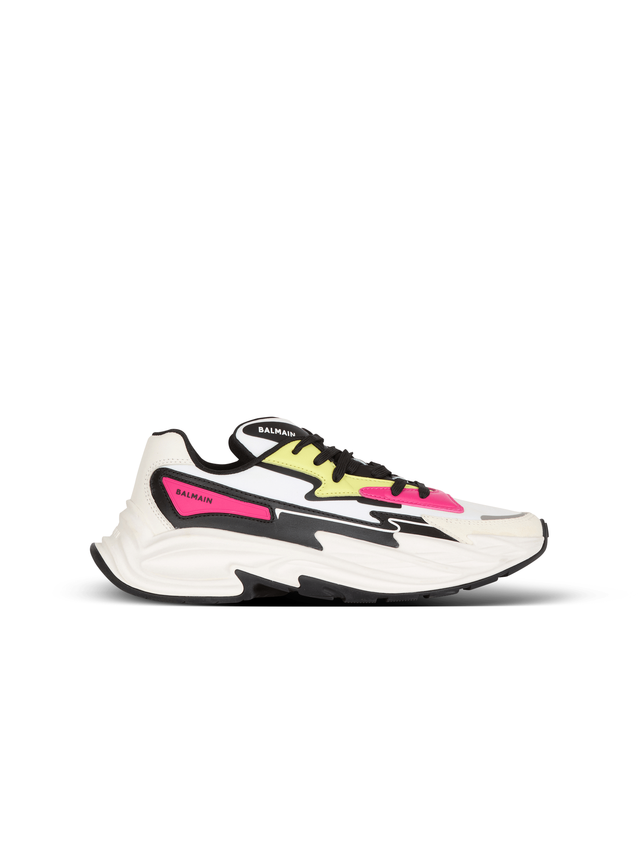 Sneakers Run-Row aus Leder und Nylon