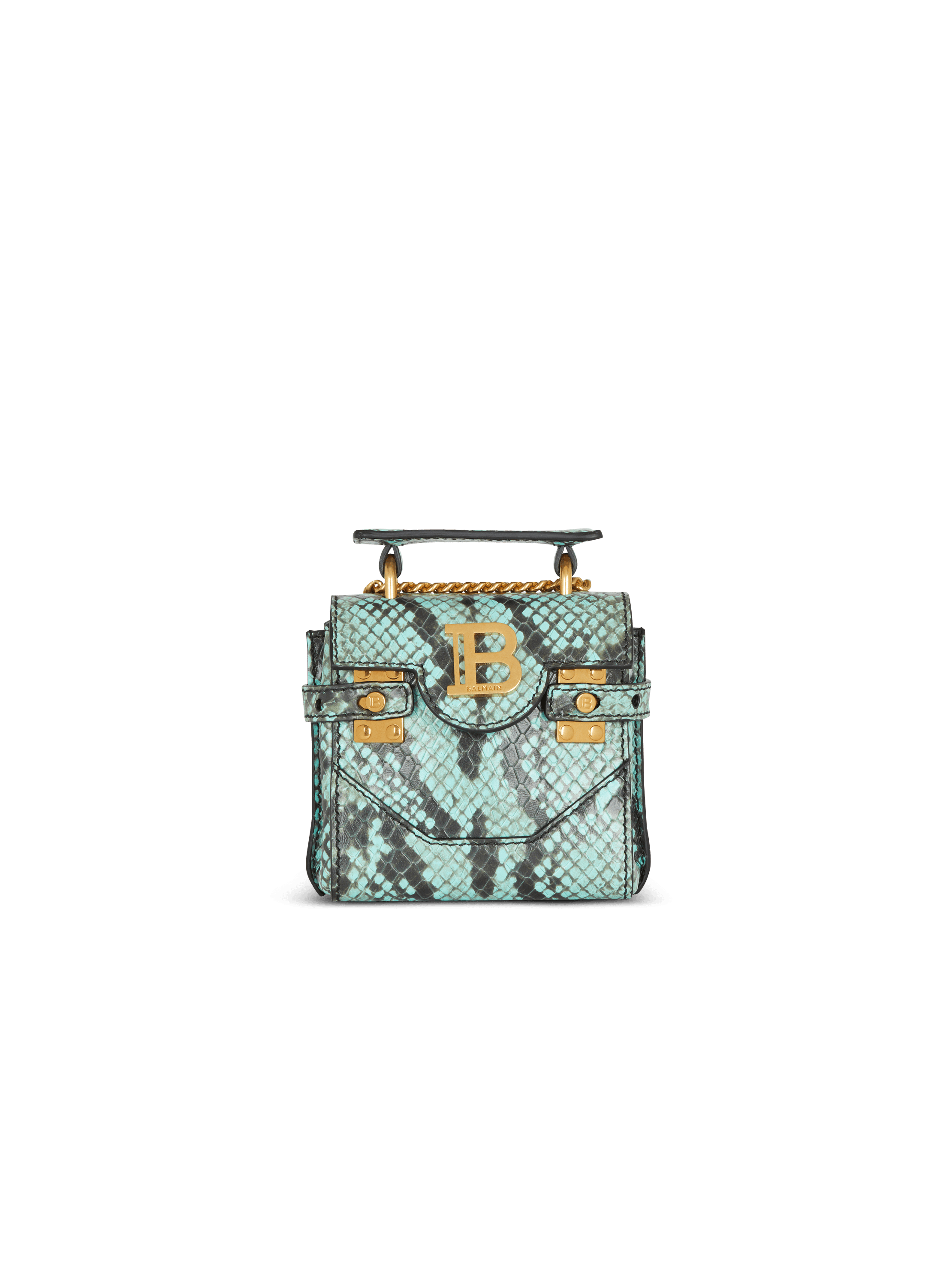 B-Buzz Mini 12 snakeskin-effect leather mini bag