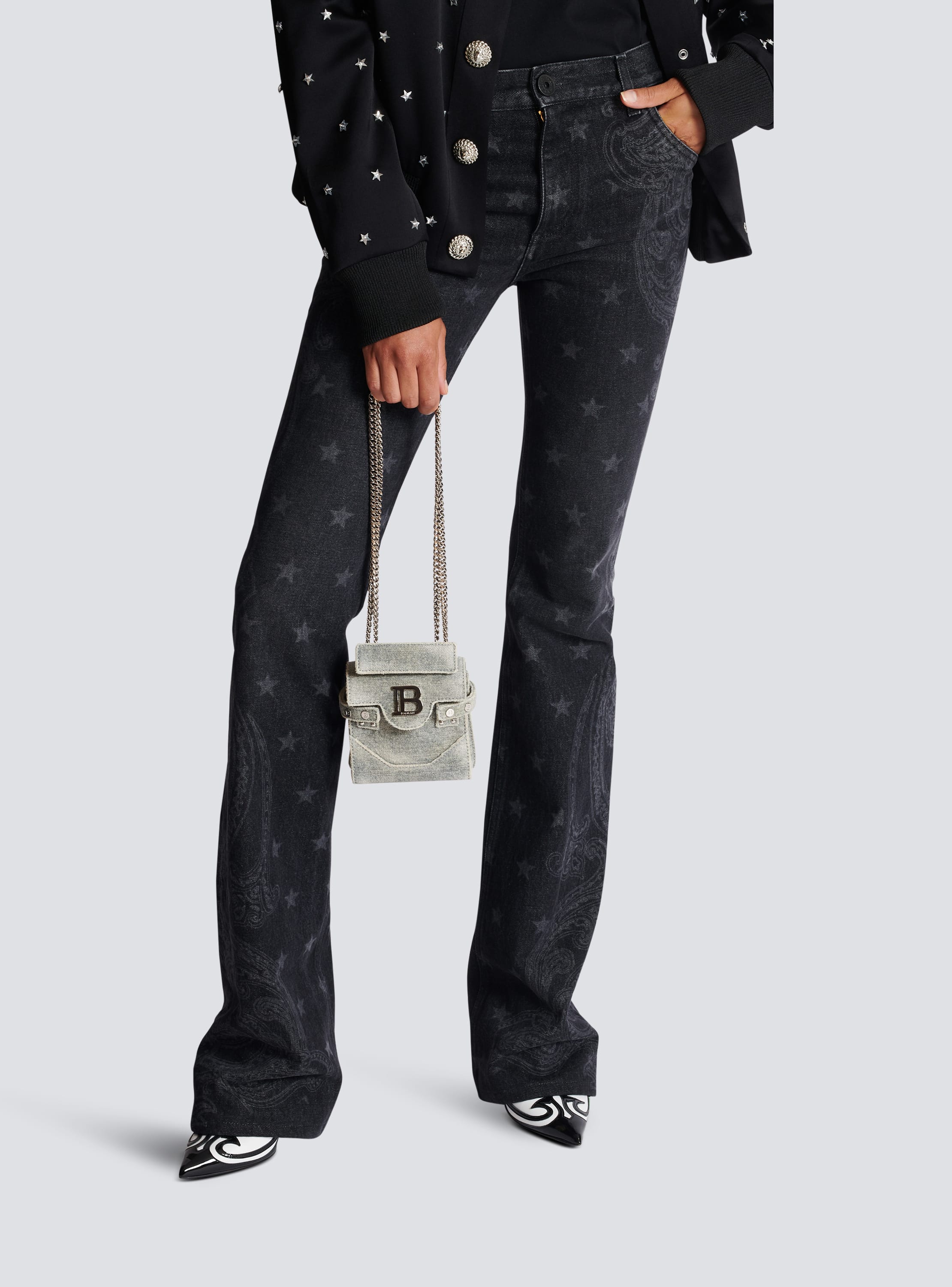 Balmain denim discount bag