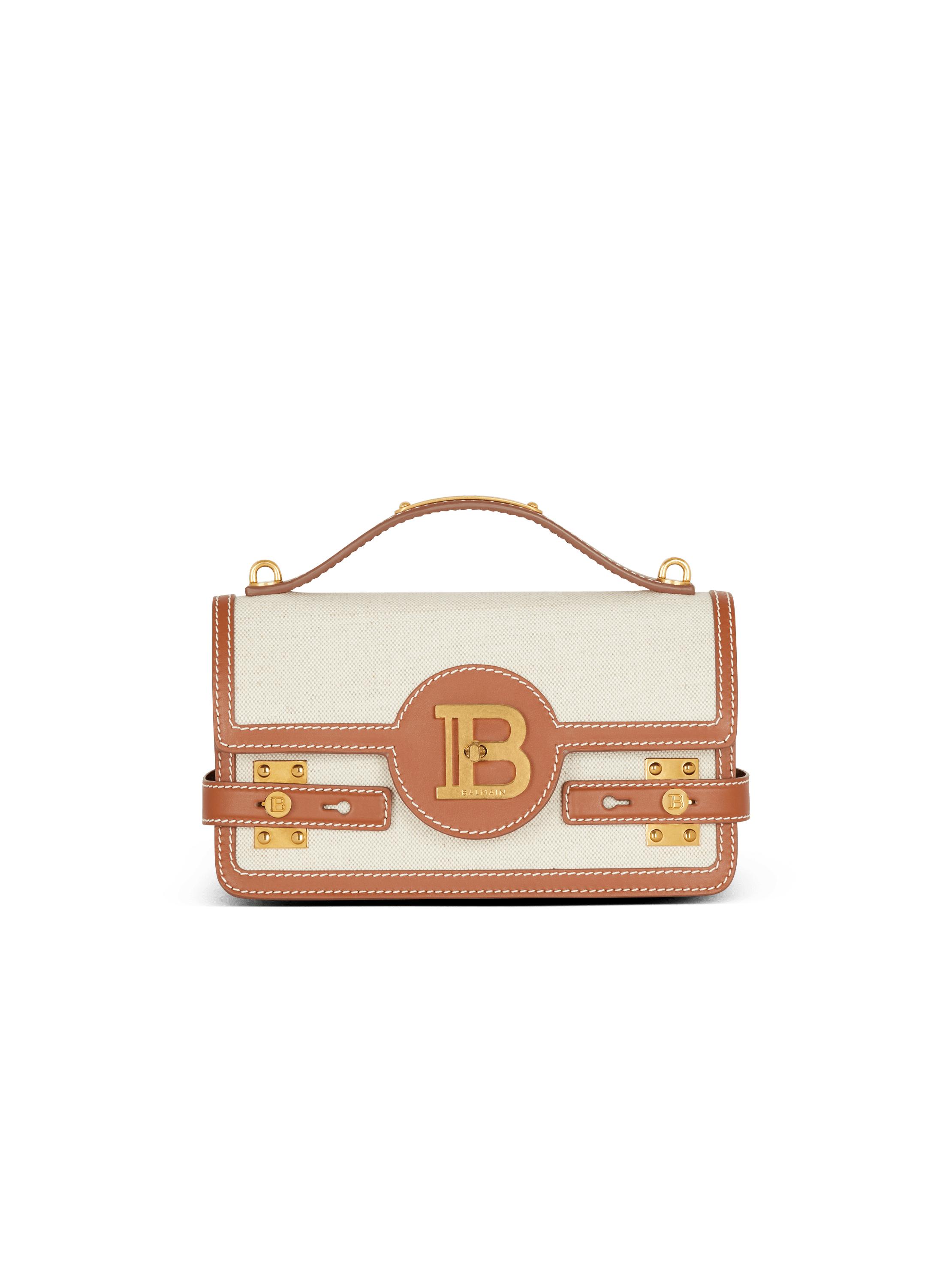 B-Buzz 24 canvas and leather bag 