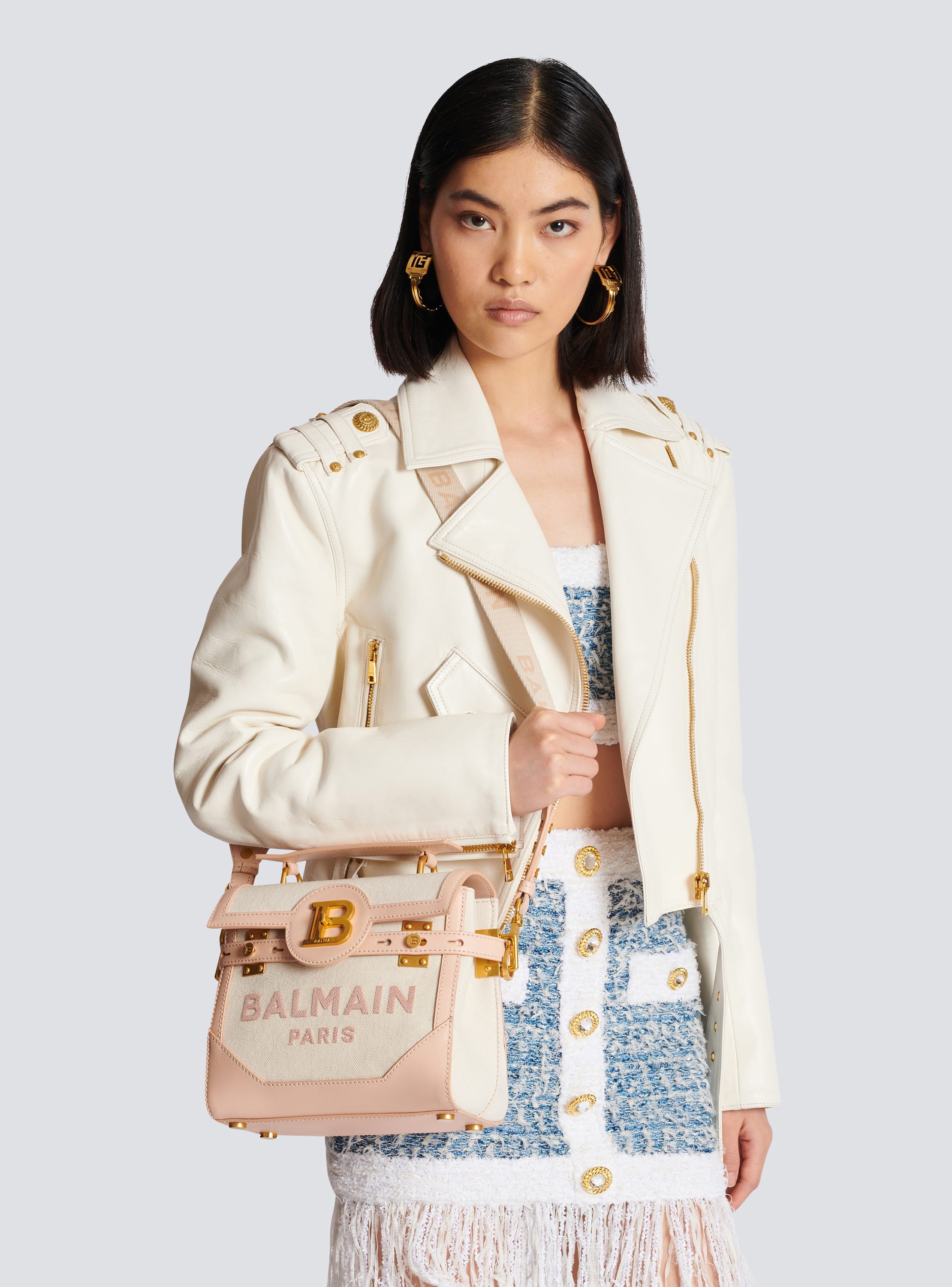 Balmain b discount buzz bag canvas