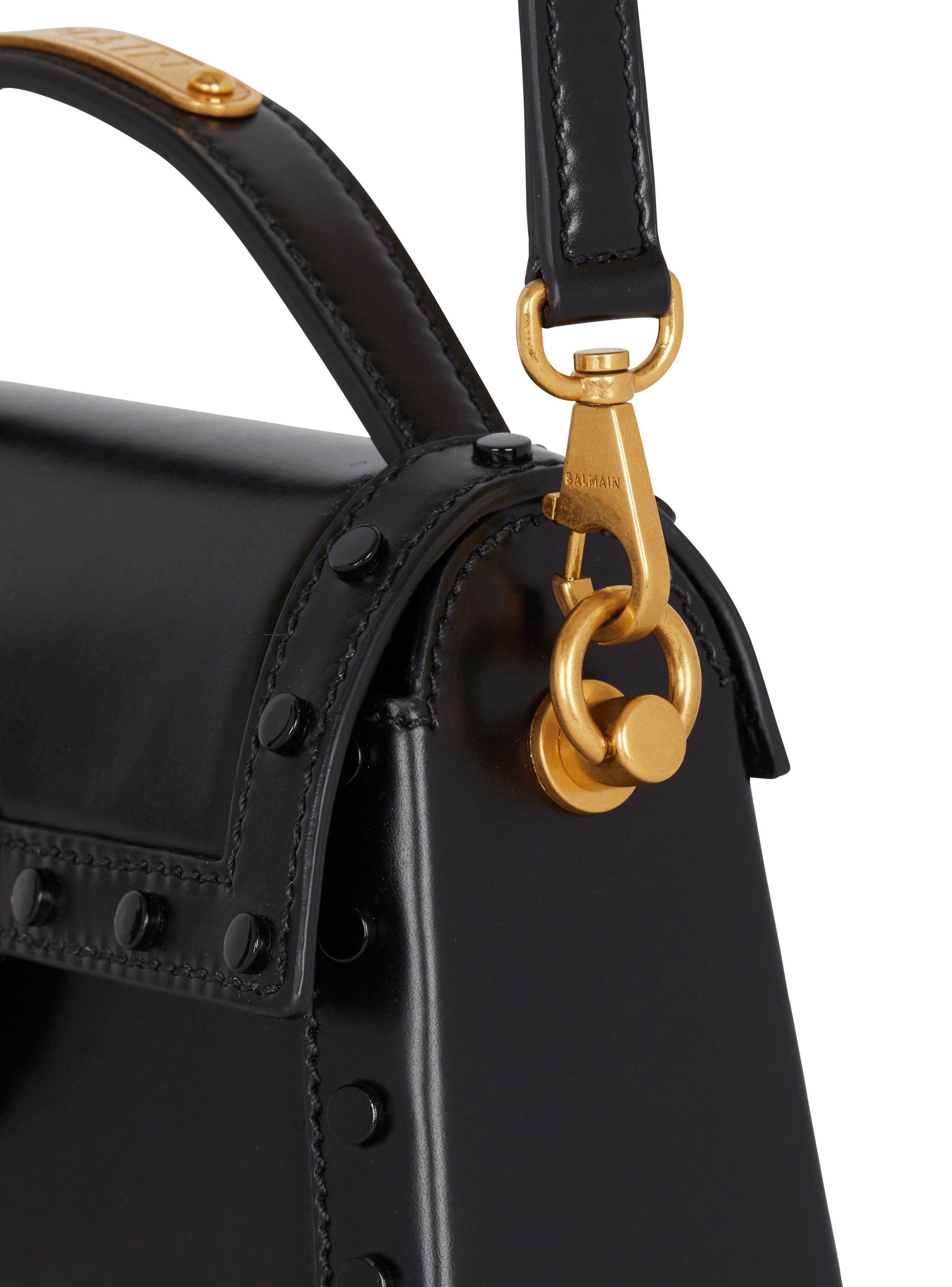 B-Buzz Dynasty bag in glazed leather - Women | BALMAIN