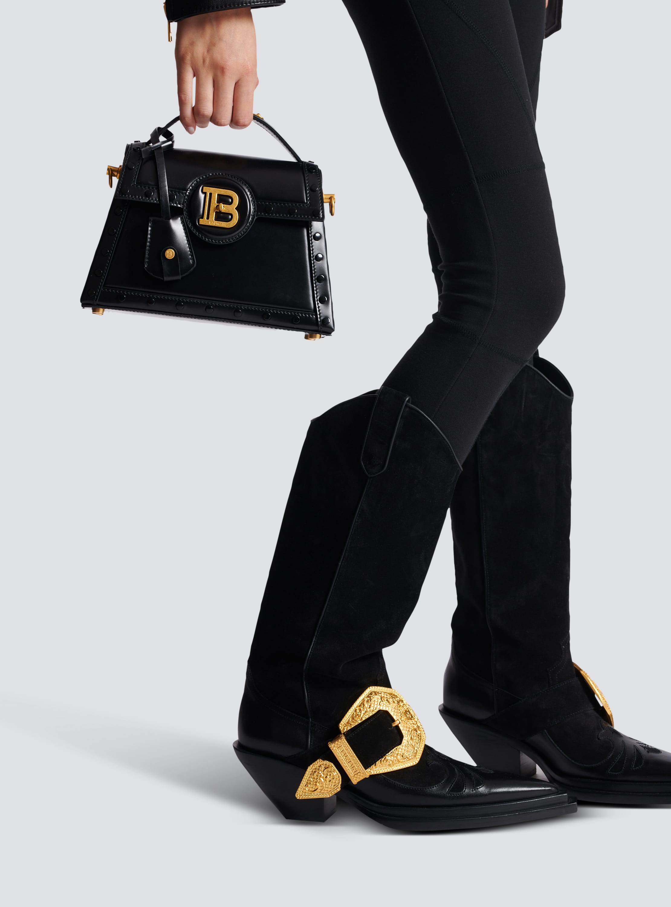 B-Buzz Dynasty bag in glazed leather