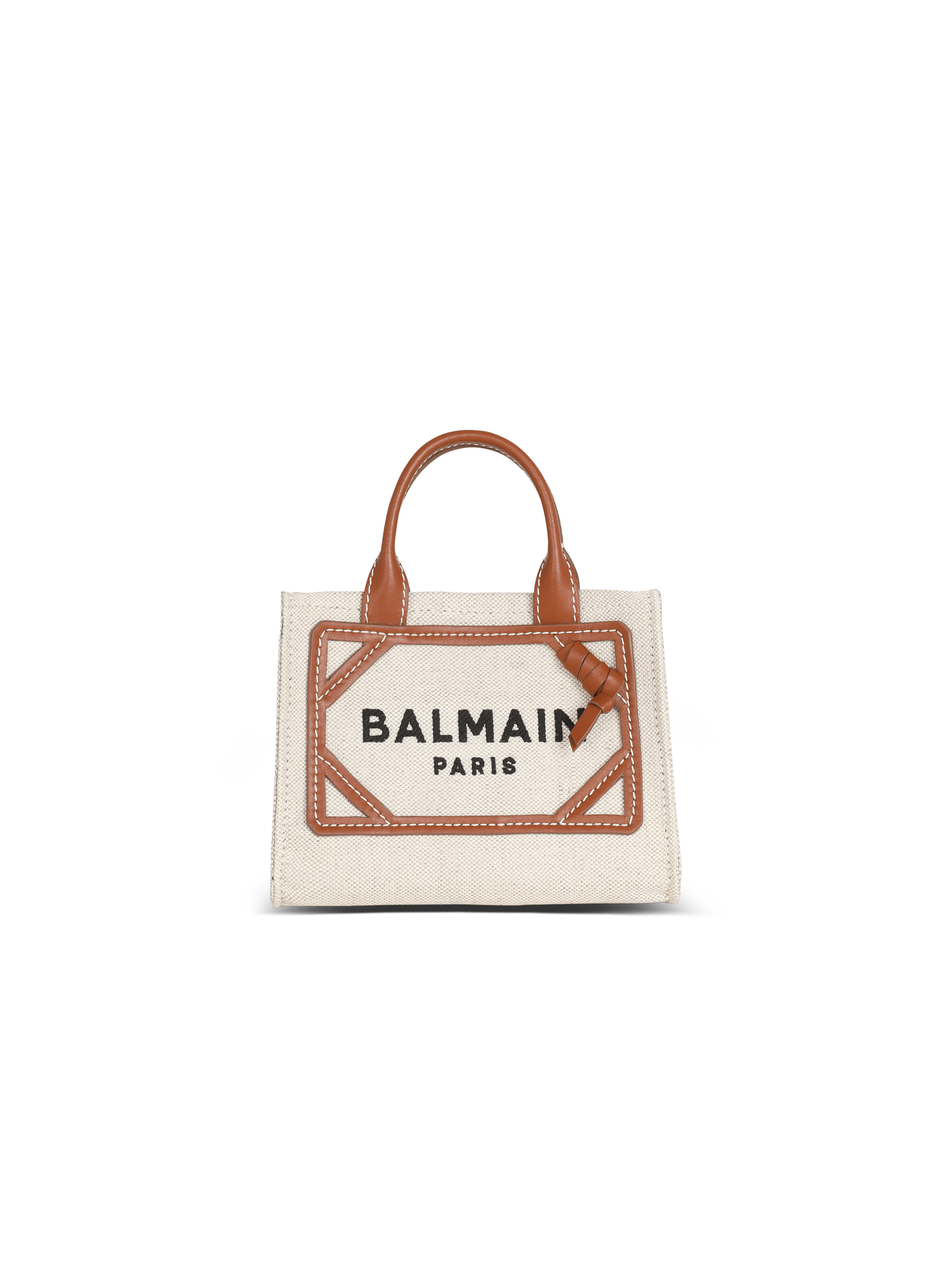 Bolso cabás B-Army modelo mini de lona con inserciones de piel