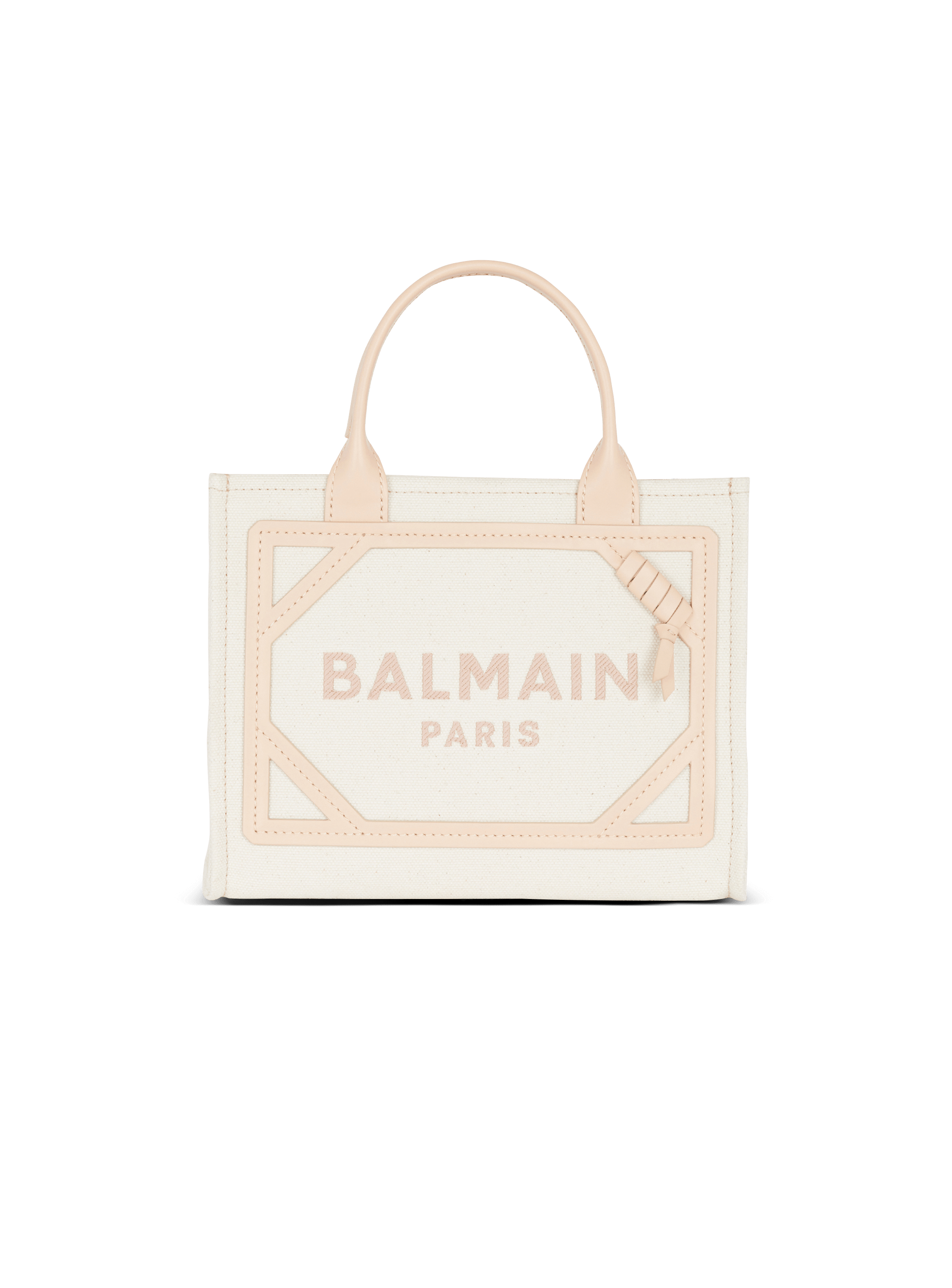 B-Army canvas and leather tote bag