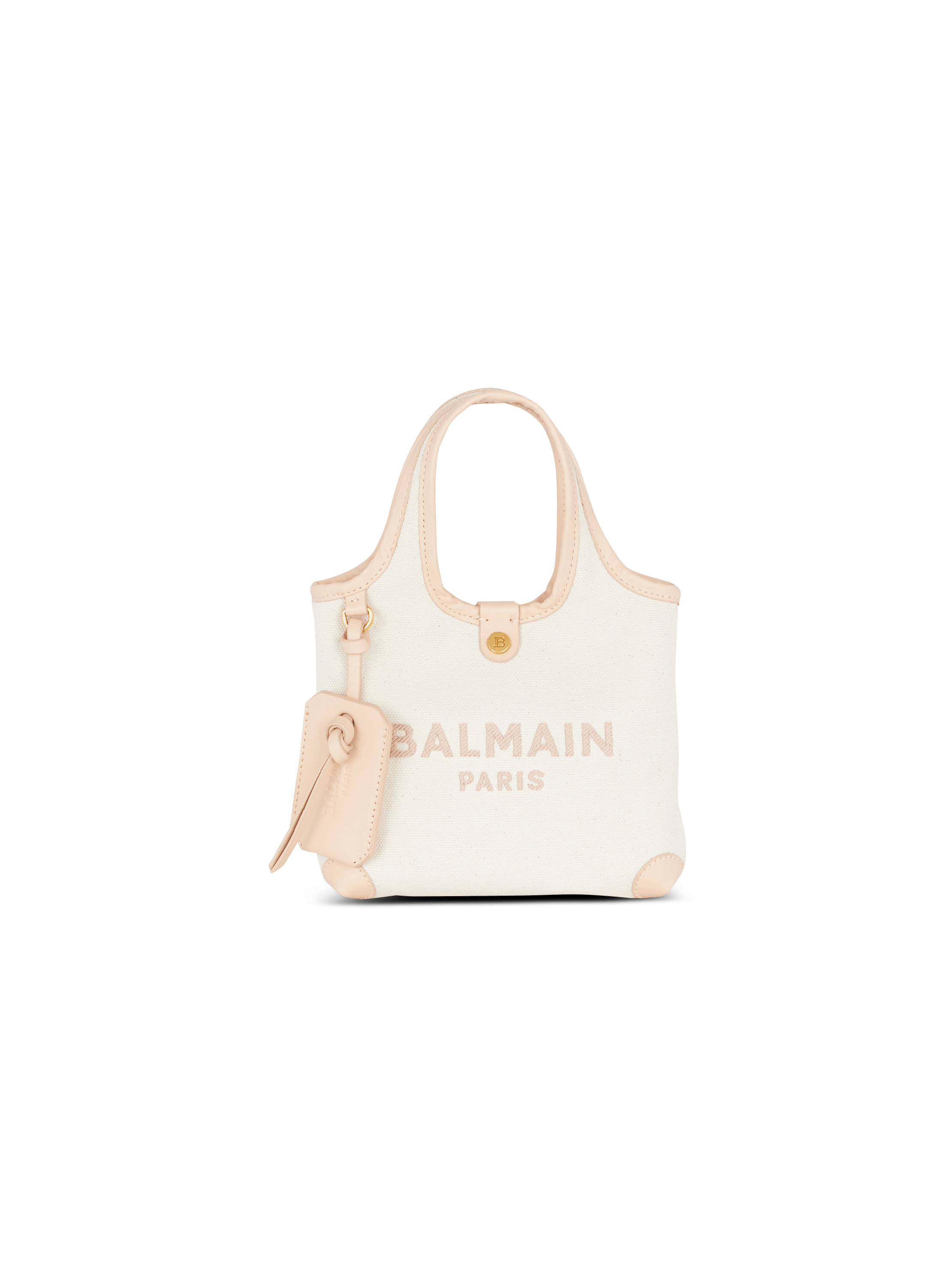 Canvas And Leather B-army Grocery Bag - Women | BALMAIN