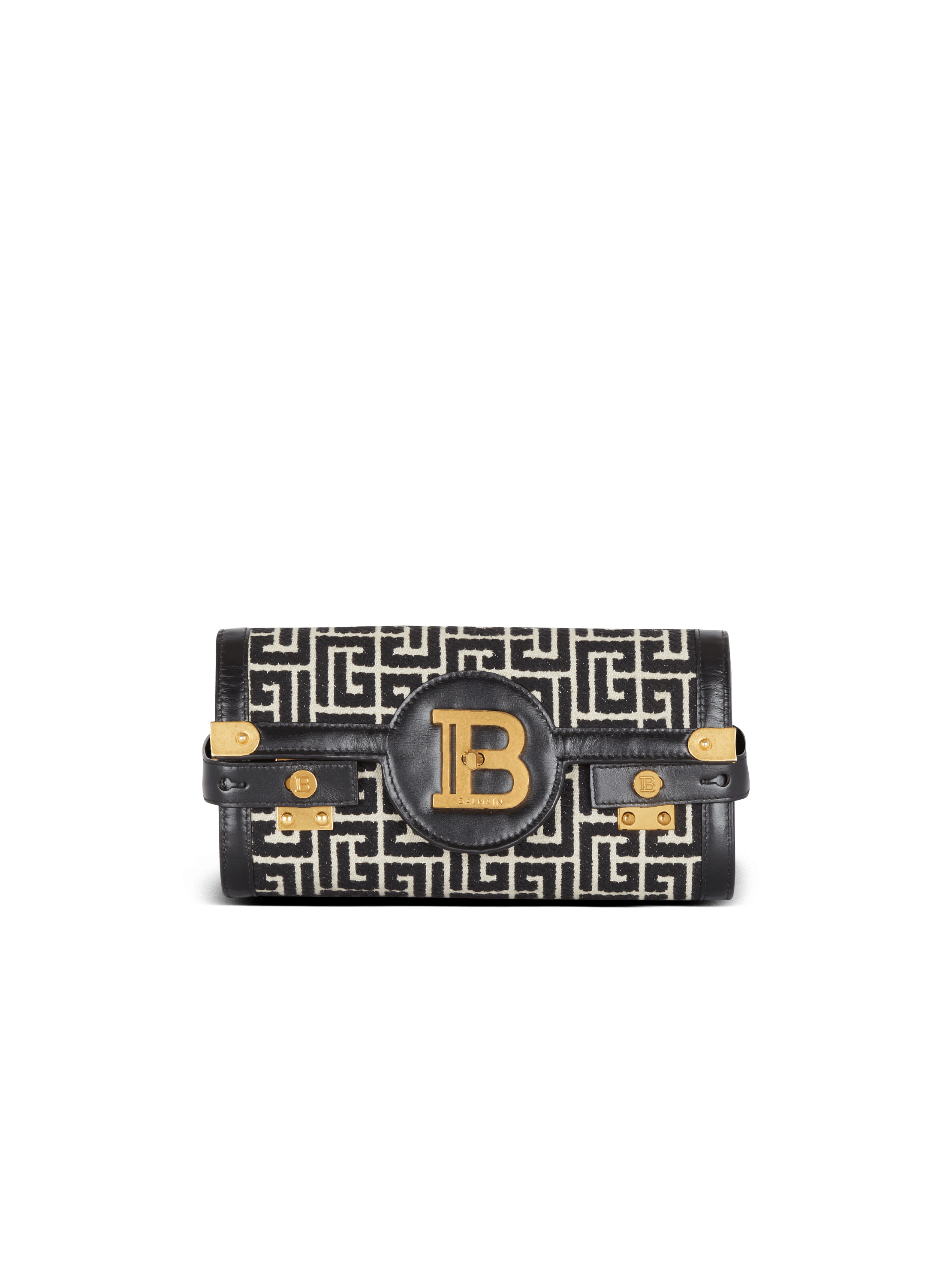 Pochette B-Buzz 23 aus Leder mit Jacquard-Monogramm