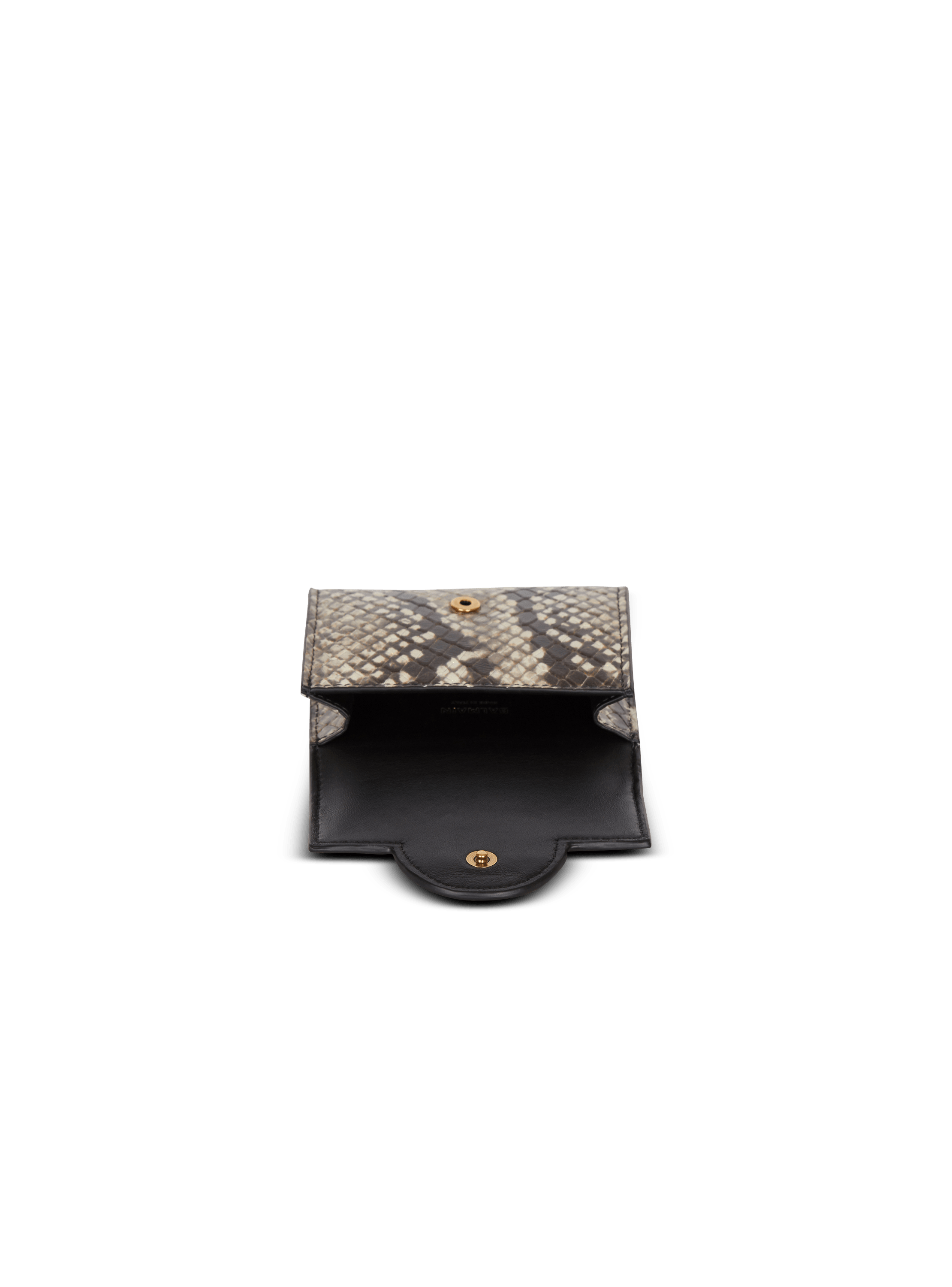 B-Buzz snakeskin-effect leather purse