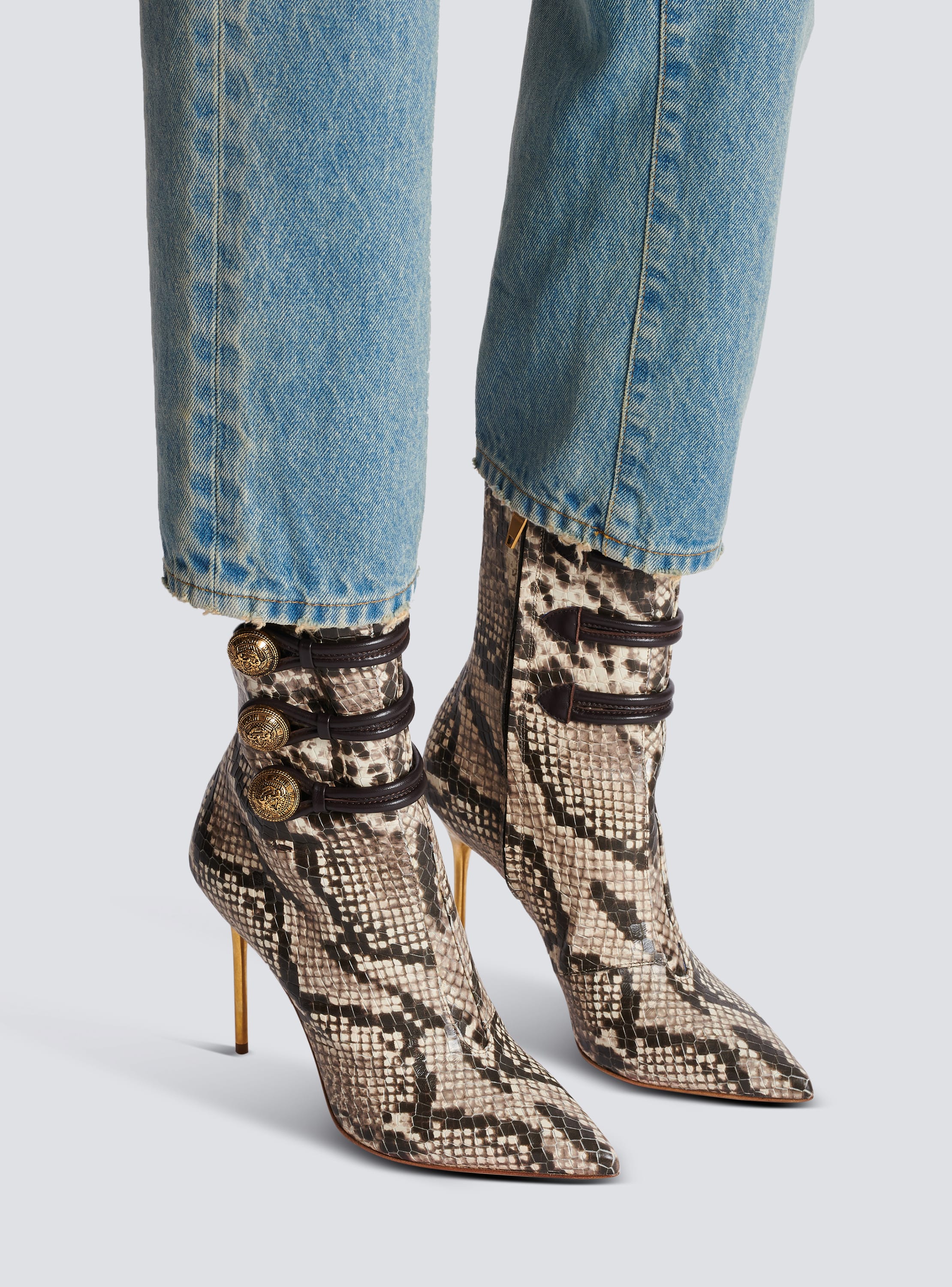 Snakeskin deals stiletto boots