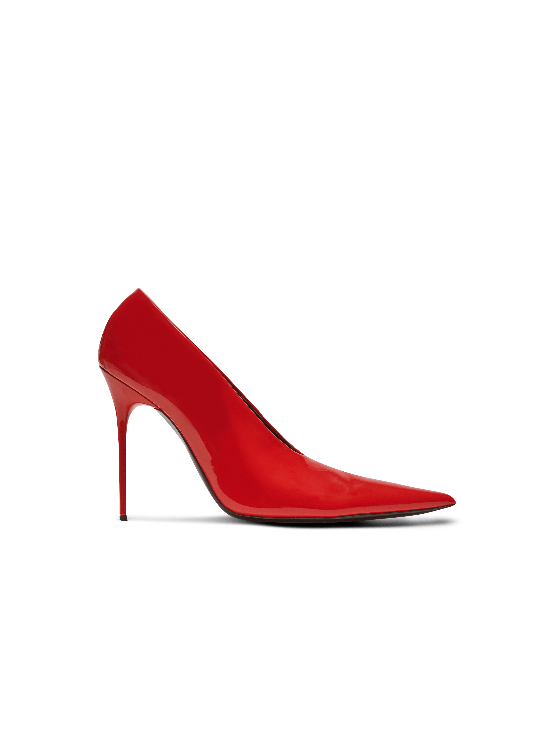 Escarpins best sale cuir rouge