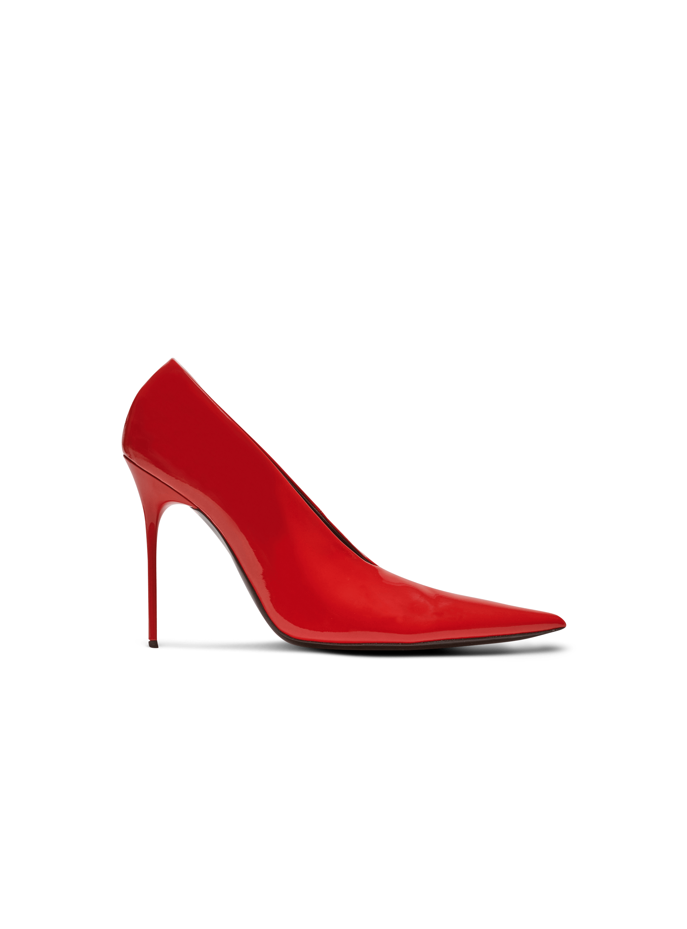 Clara patent leather pumps, rosso, hi-res