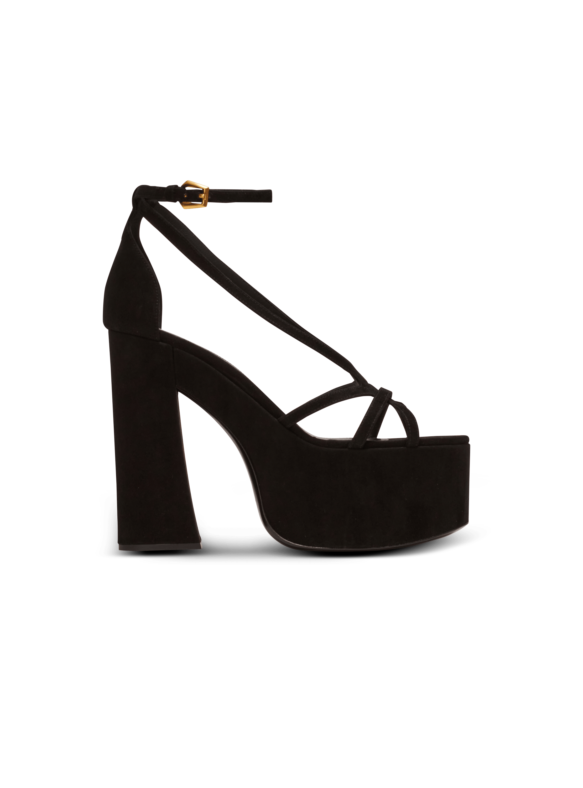 Cam suede platform sandals