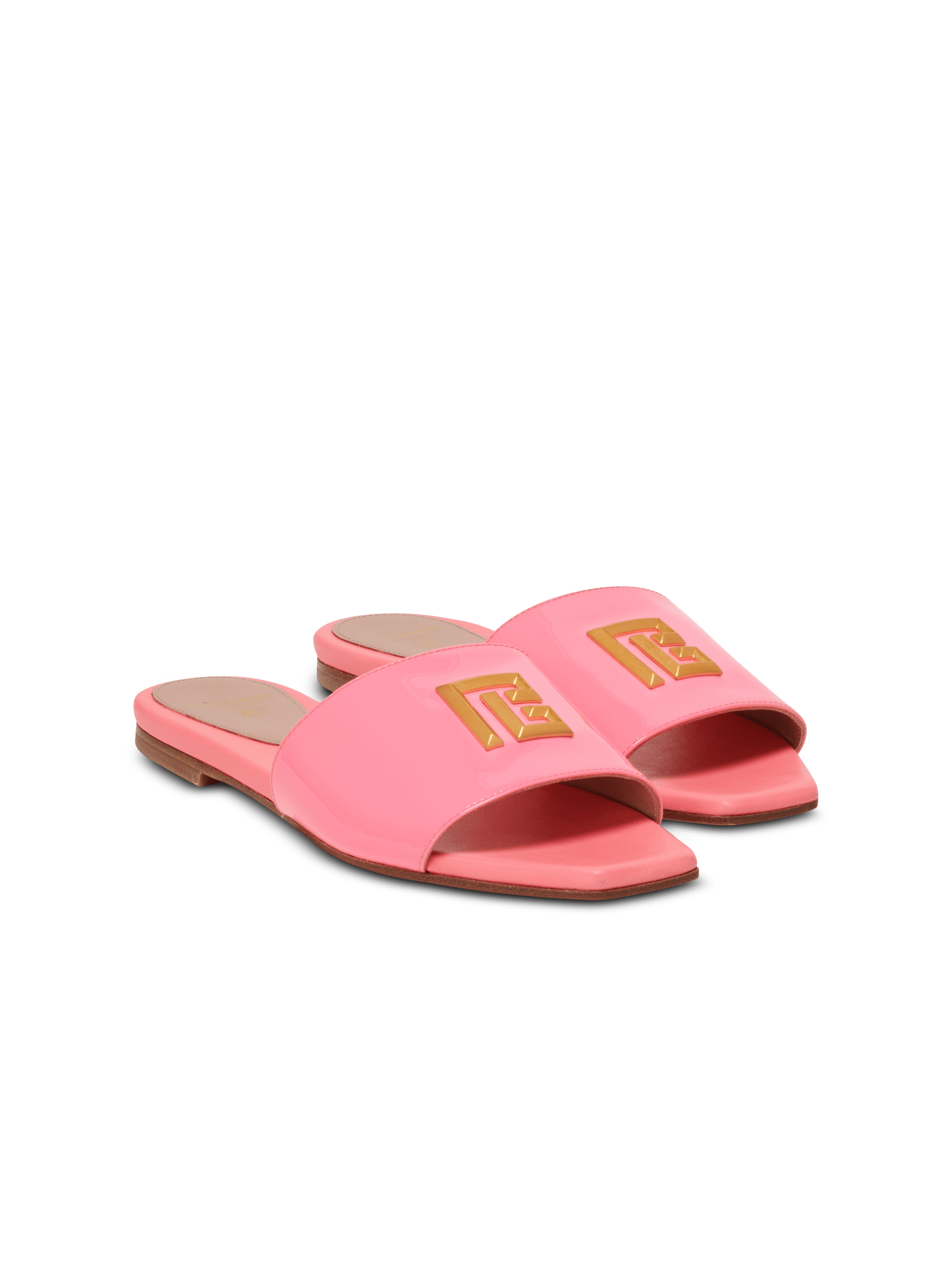 Dafne patent leather mules pink Women BALMAIN