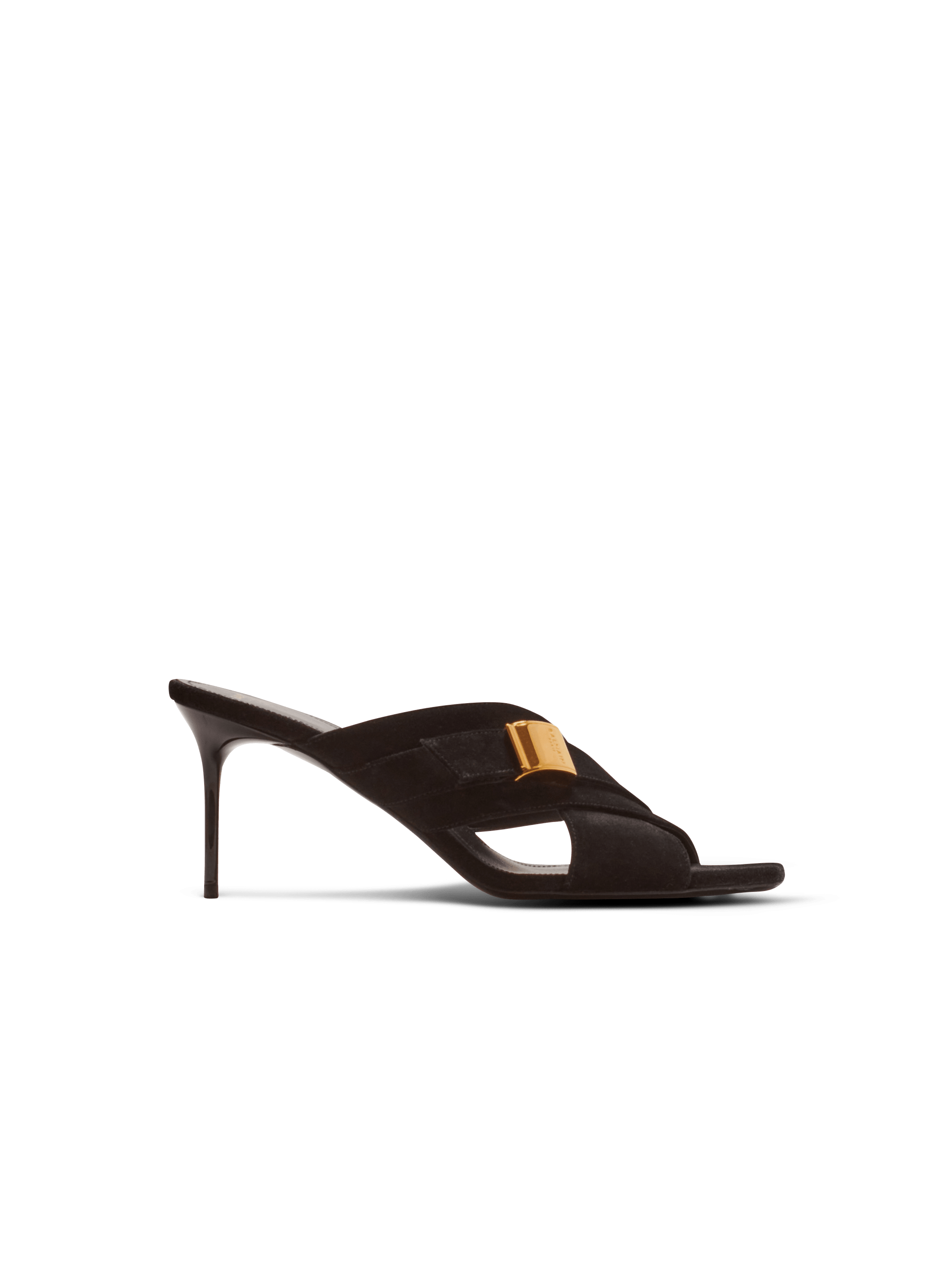 Uma 麂皮穆勒鞋, black, hi-res