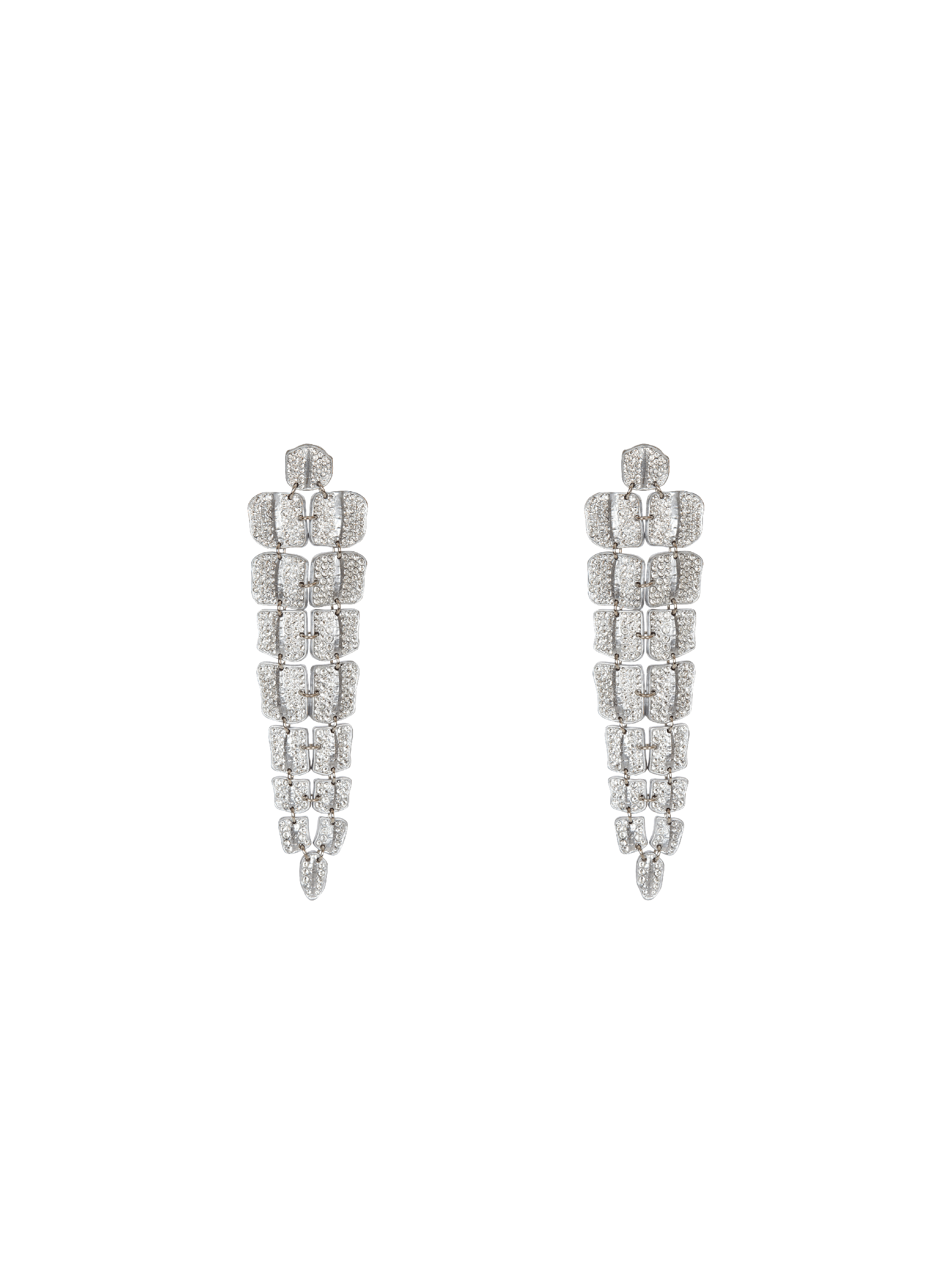 Crystal crocodile earrings