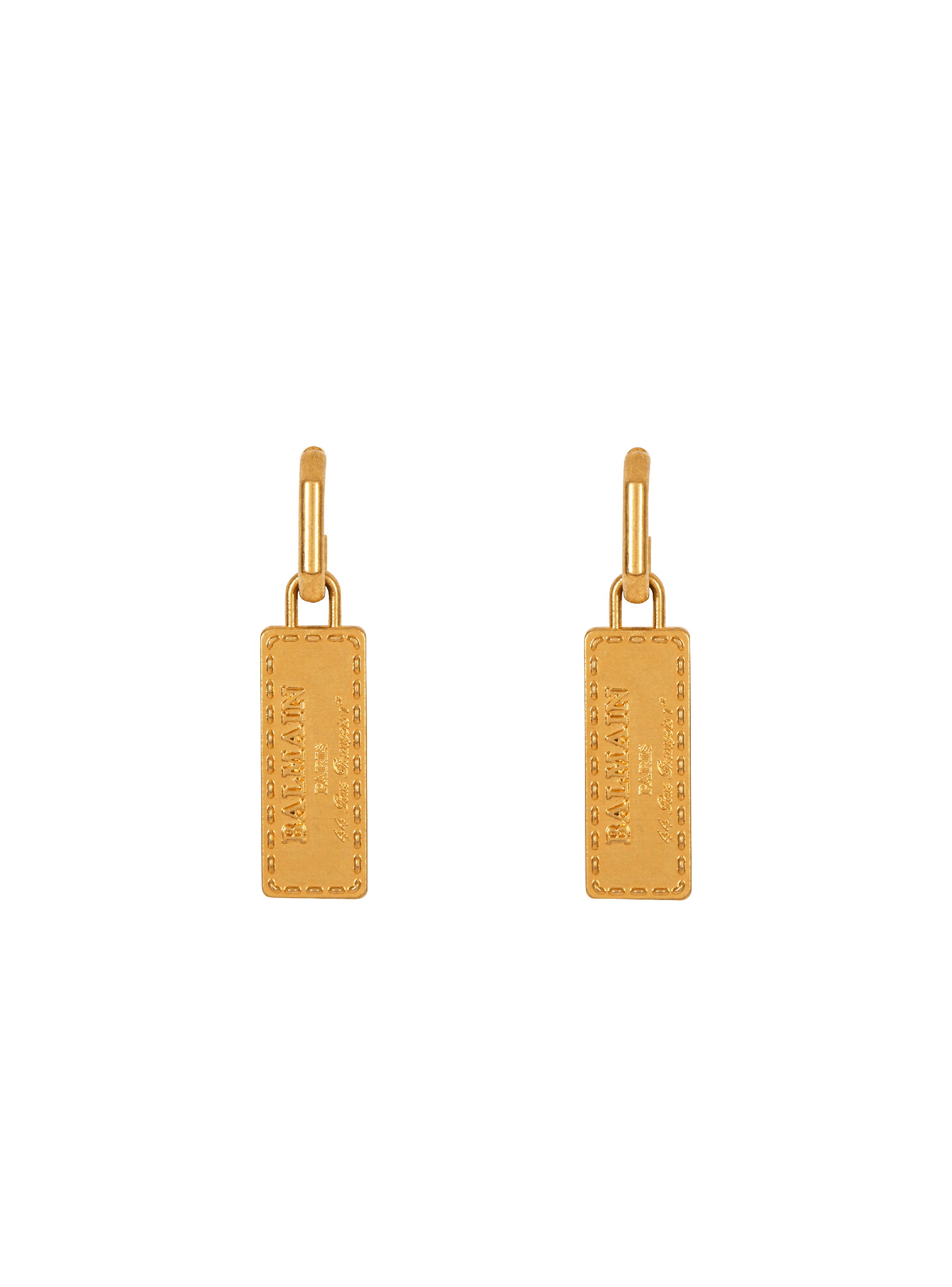 Balmain Signature Tubular earrings