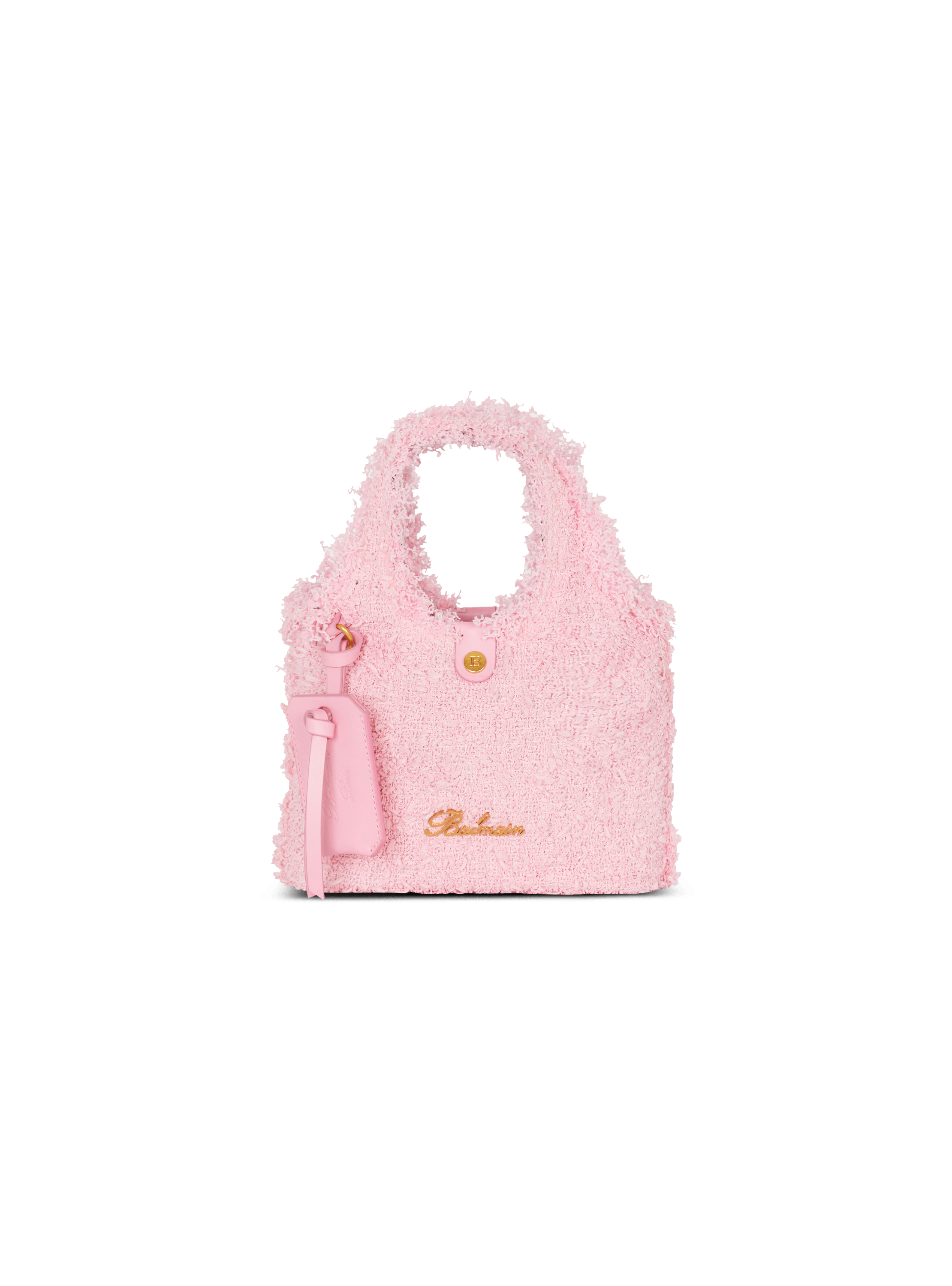 Bolso mini tipo "grocery bag" B-Army de tweed