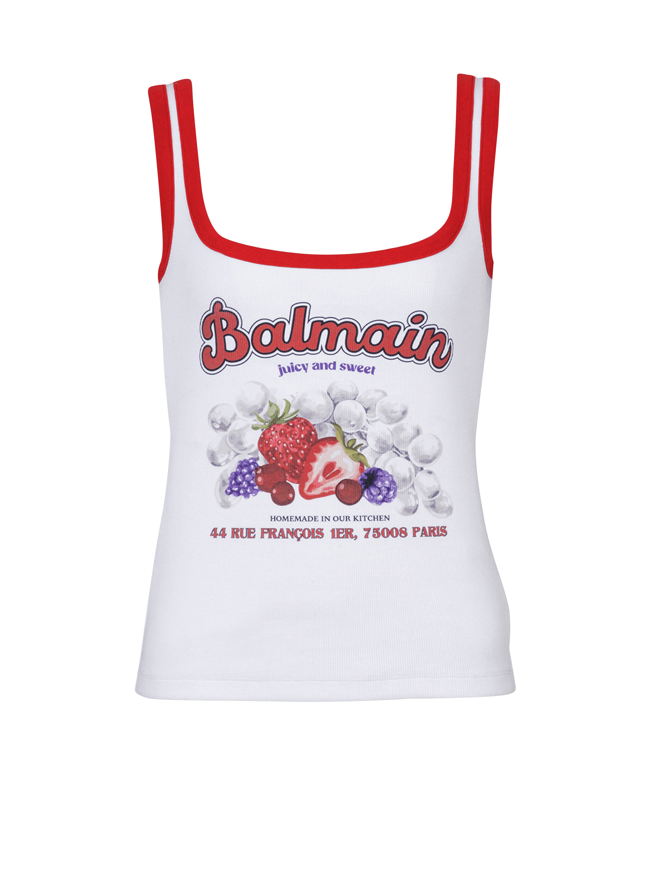 Tanktop mit Balmain Fruit-Print