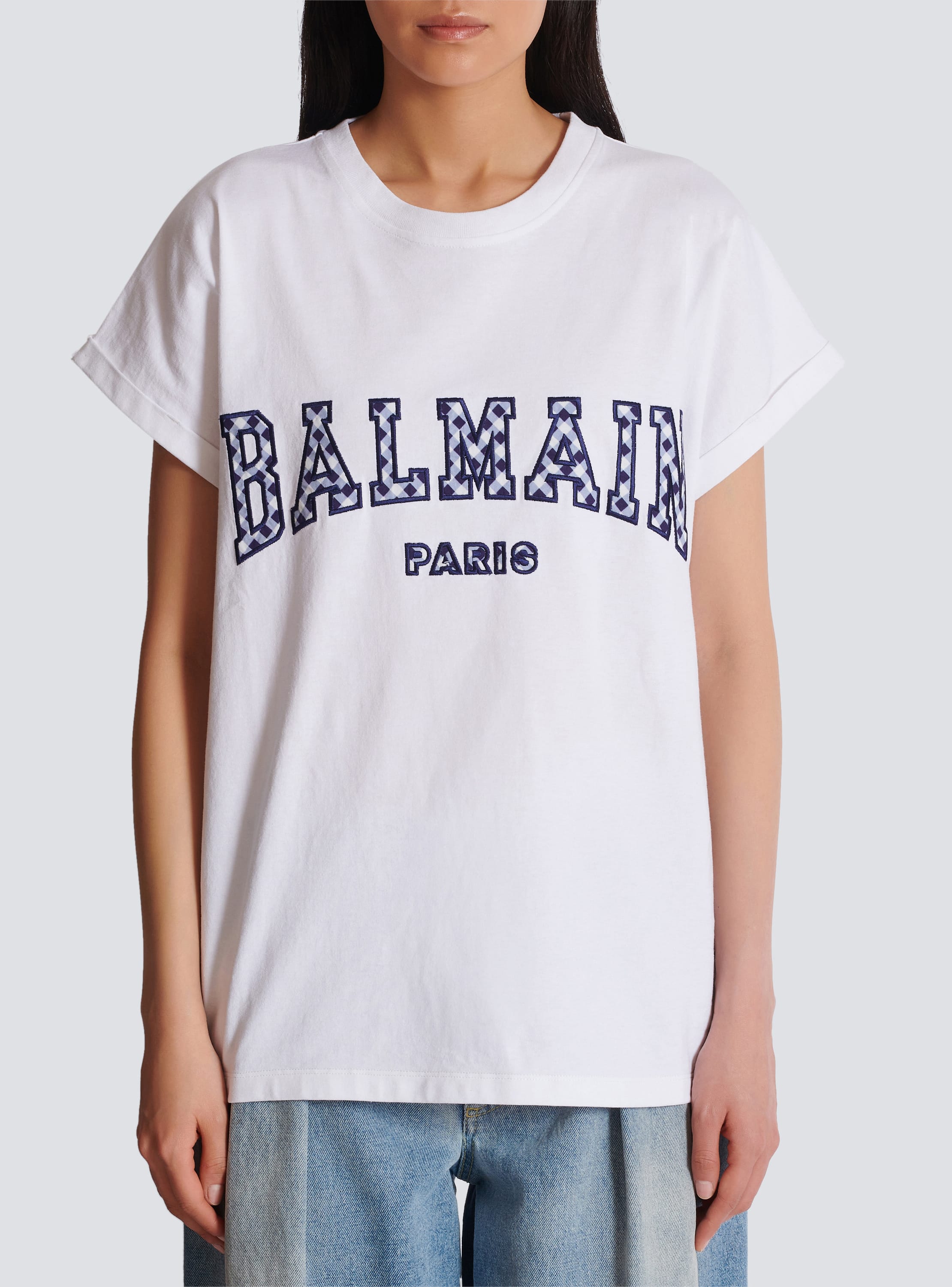 Balmain t shirt ladies best sale