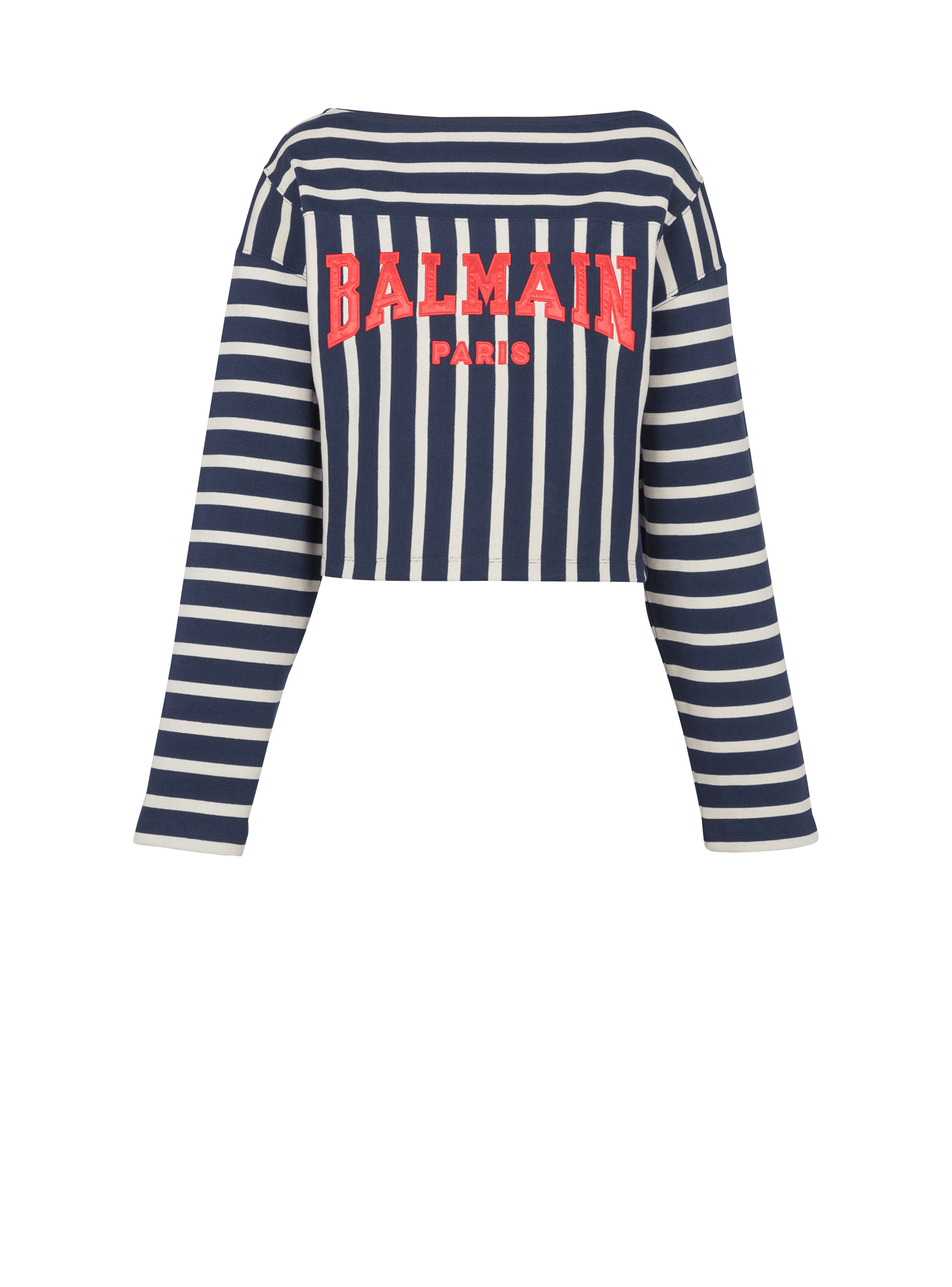 T-shirt a righe Balmain baseball